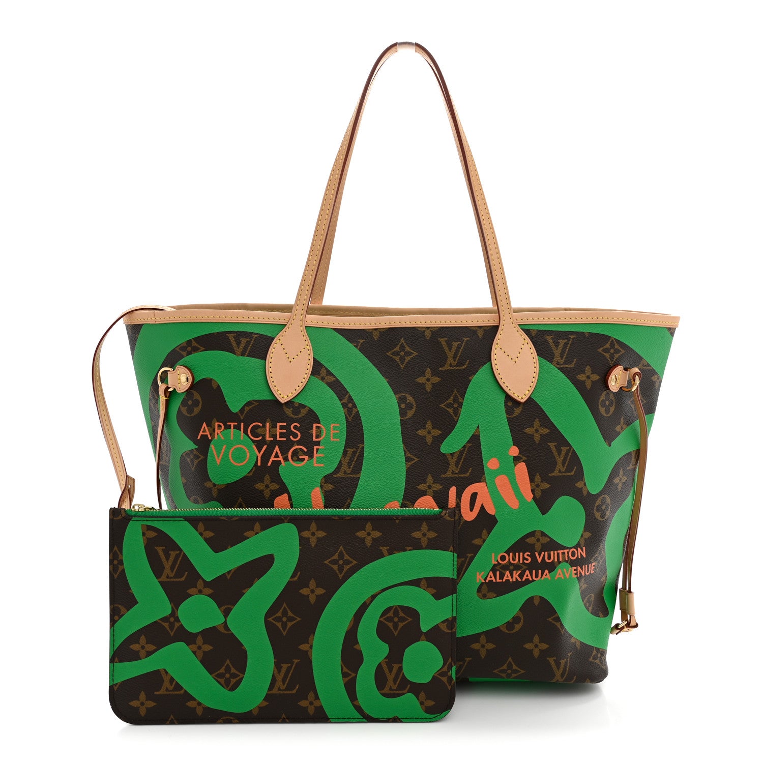 Monogram Tahitienne Hawaii Neverfull MM — view 3