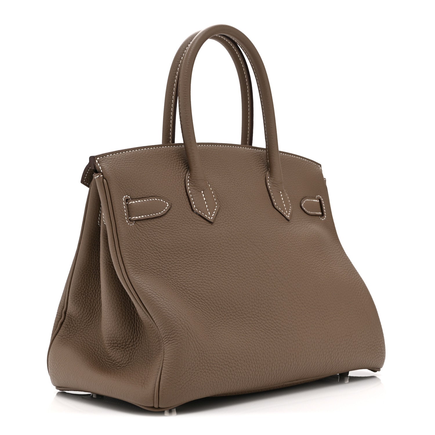 Taurillon Clemence Birkin 30 Etoupe — view 3