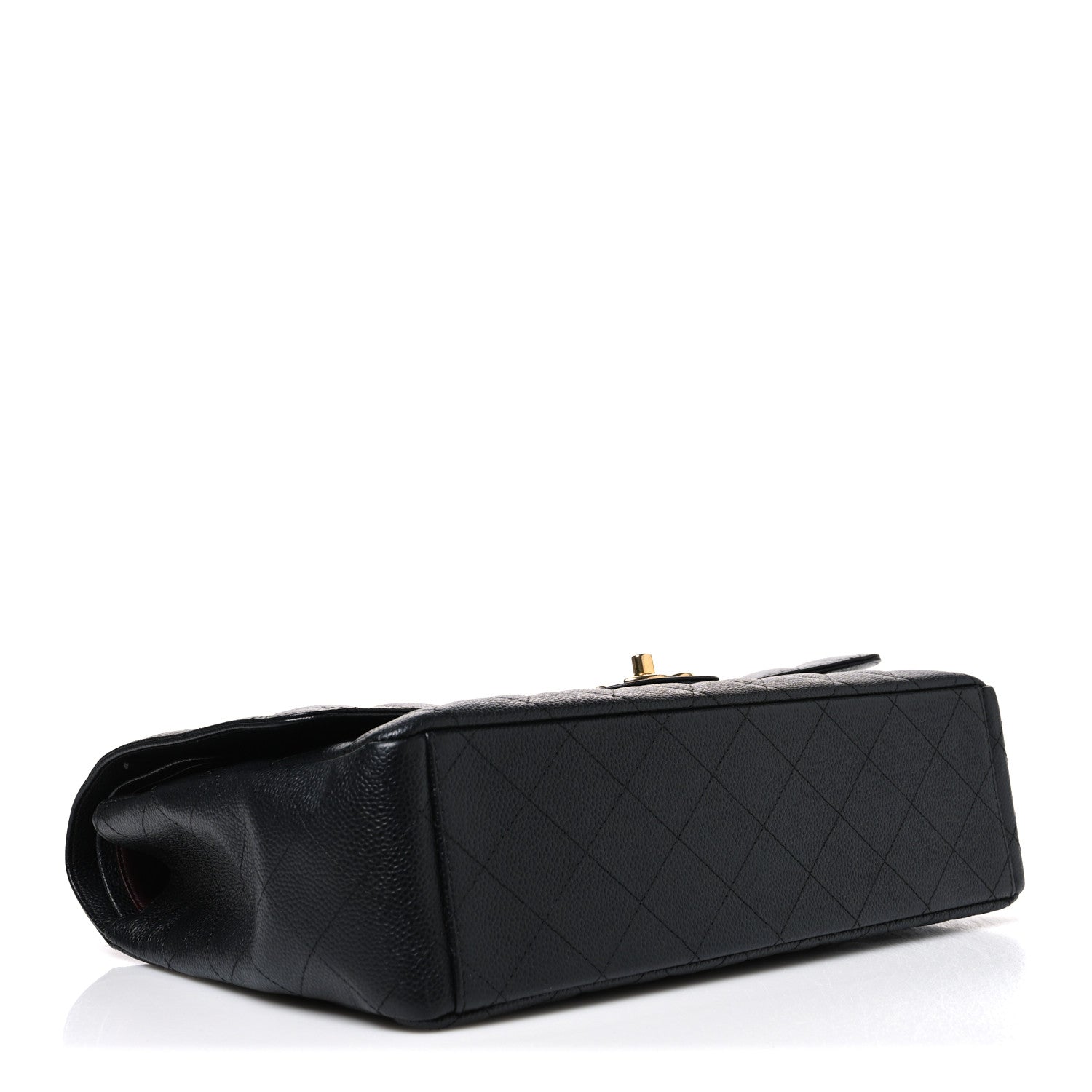 Caviar Quilted Maxi Double Flap Black — view 3