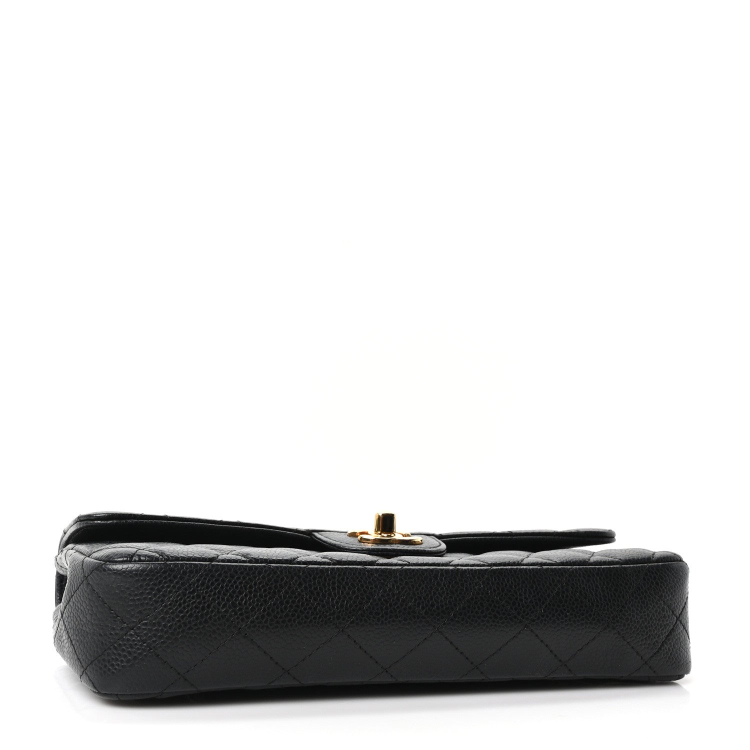 Caviar Quilted East West Flap Black Black — view 4
