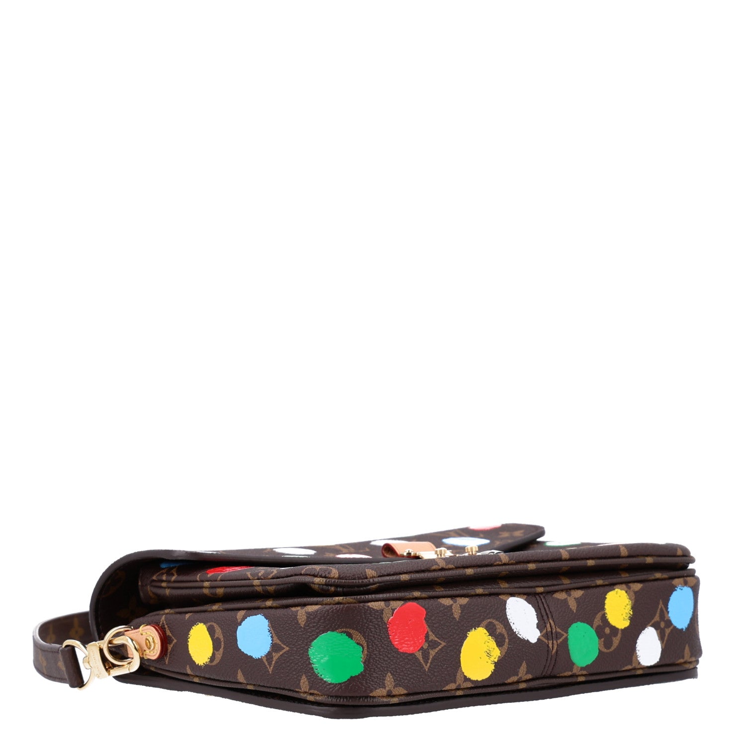LV x YK Monogram Painted Dots Pochette Metis — view 5