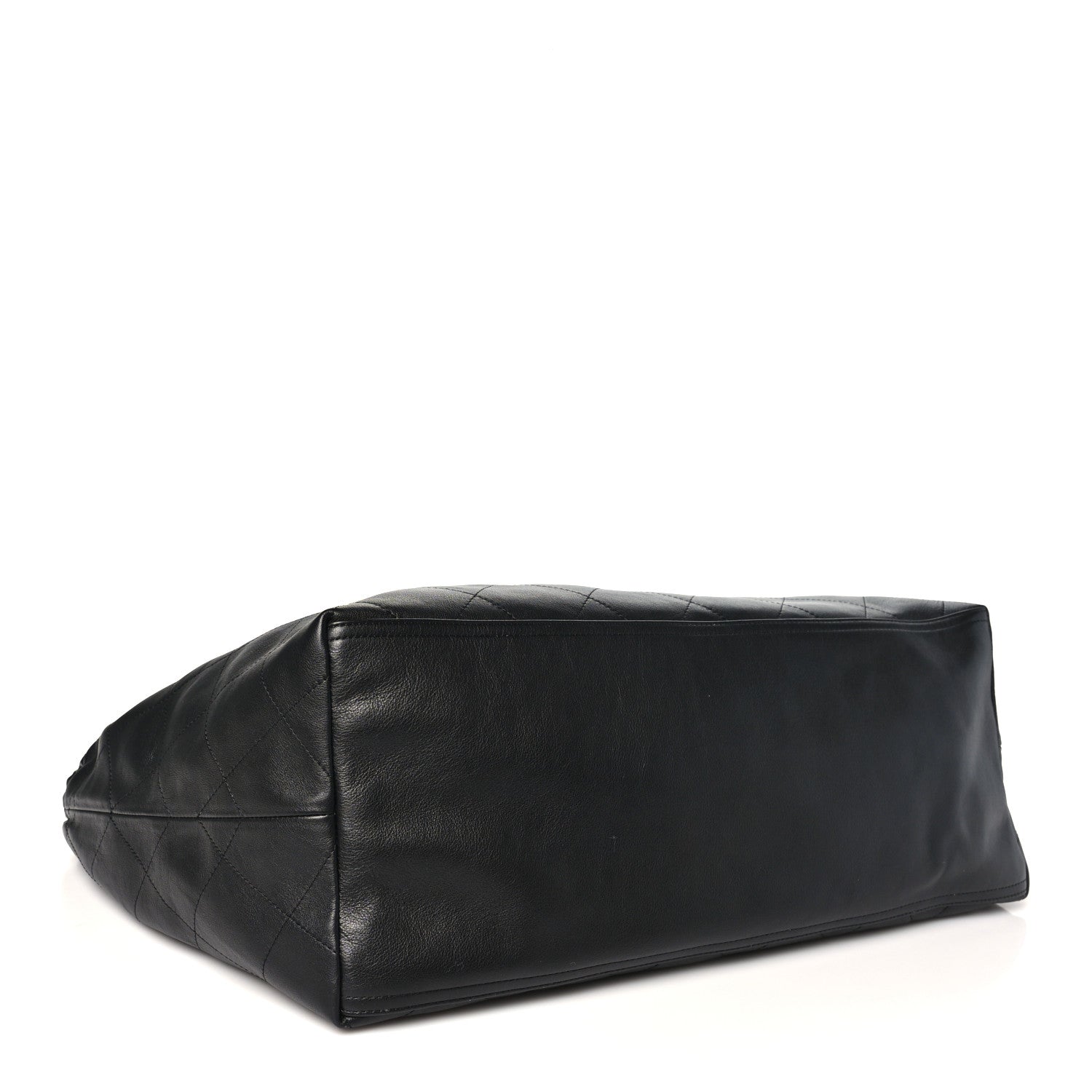 Lambskin Quilted Neo Cabas Shopping Tote Black — view 5