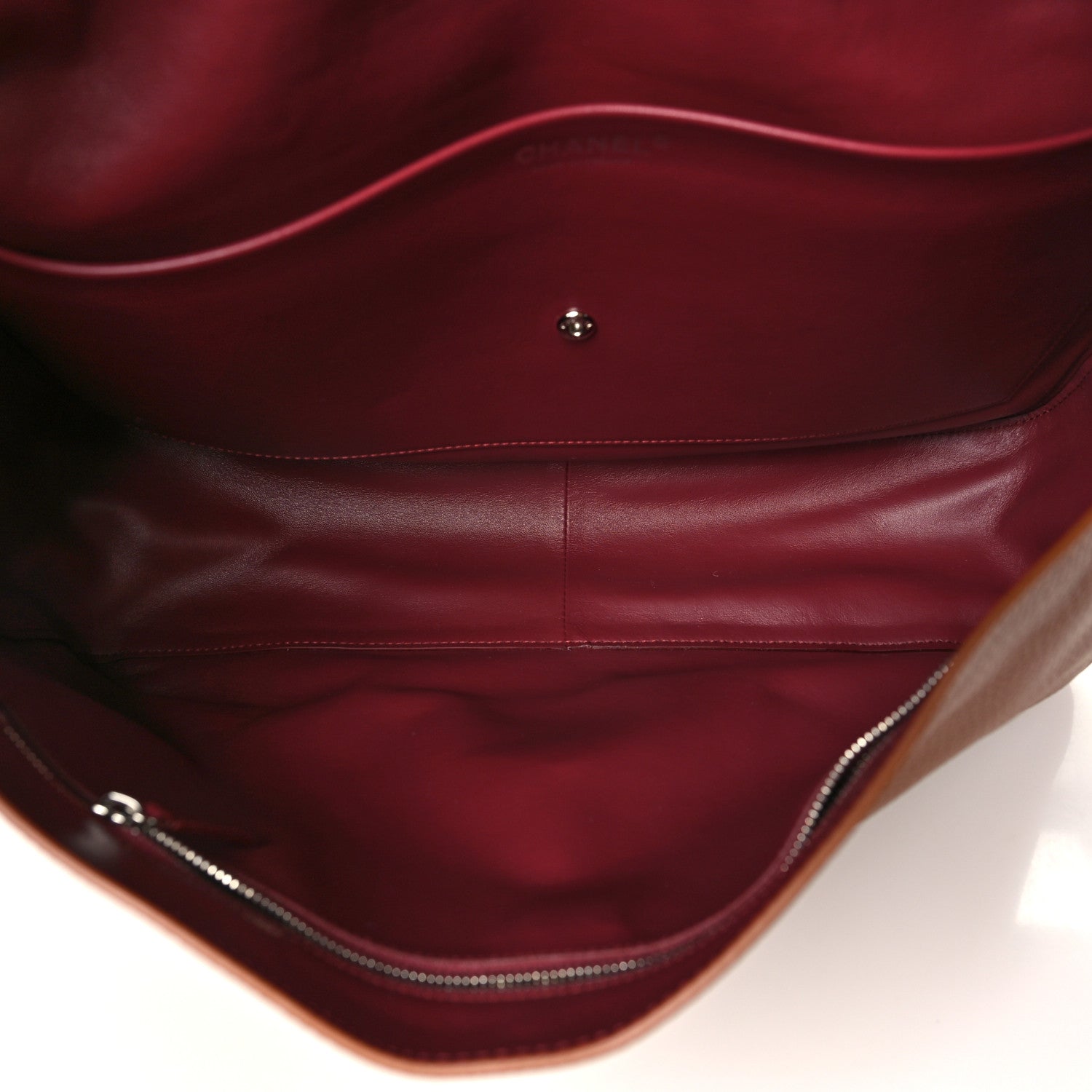 Grained Calfskin Souplissimo Maxi Flap Camel — view 5