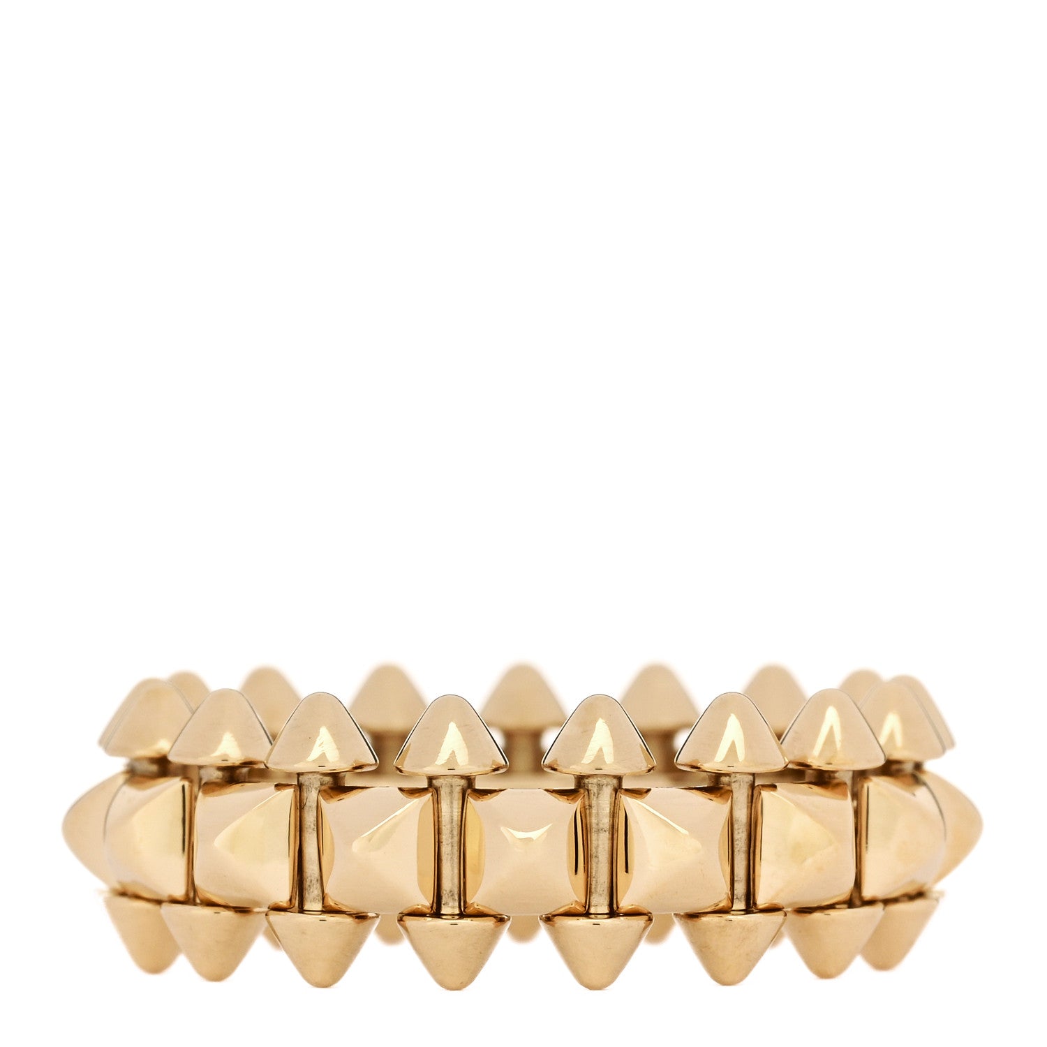 18K Yellow Gold MM Clash De Cartier Ring 54 7