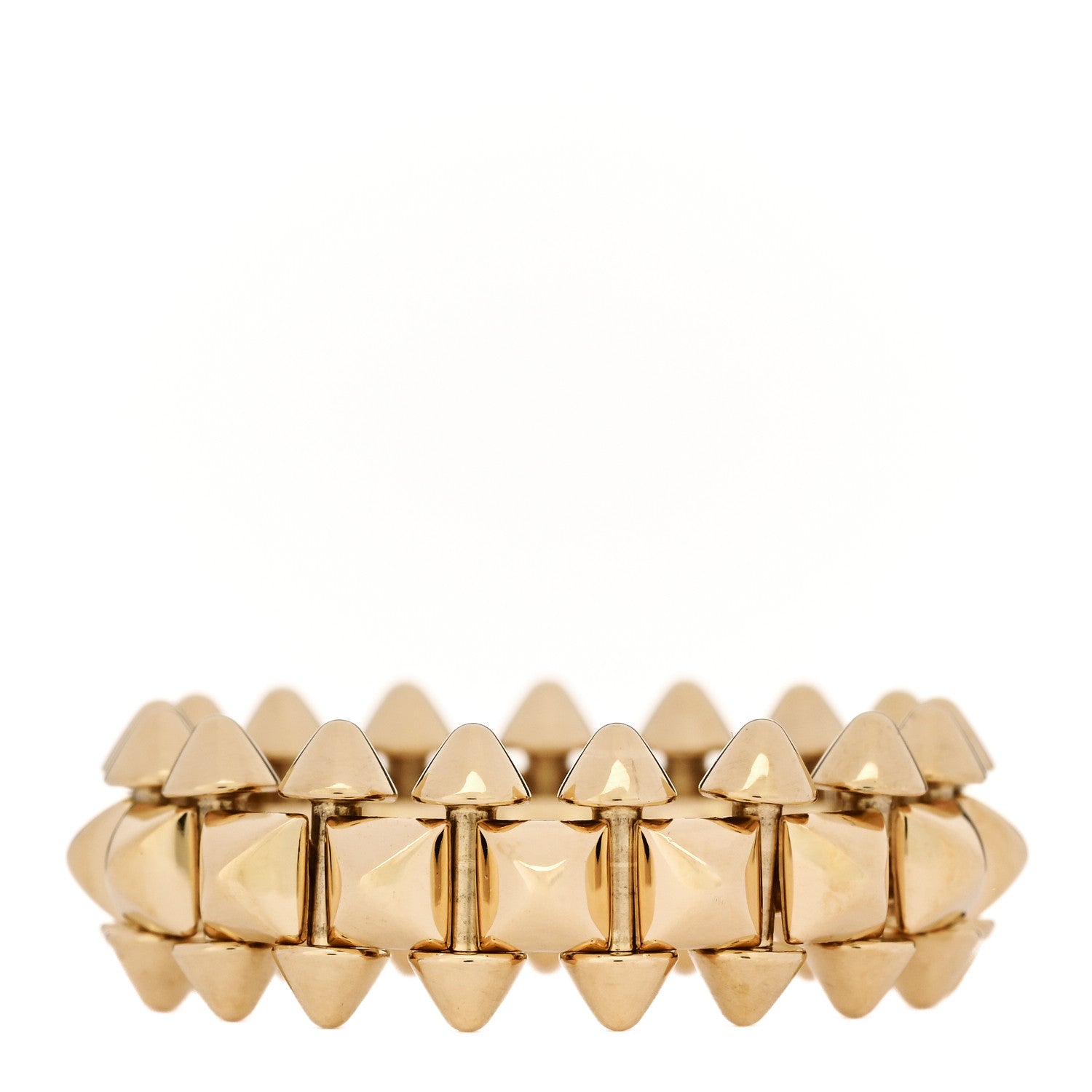 18K Yellow Gold MM Clash De Cartier Ring 54 7 — view 3