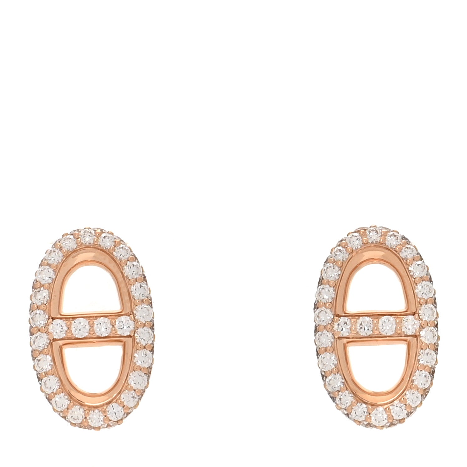 18K Rose Gold Diamond New Farandole Earrings
