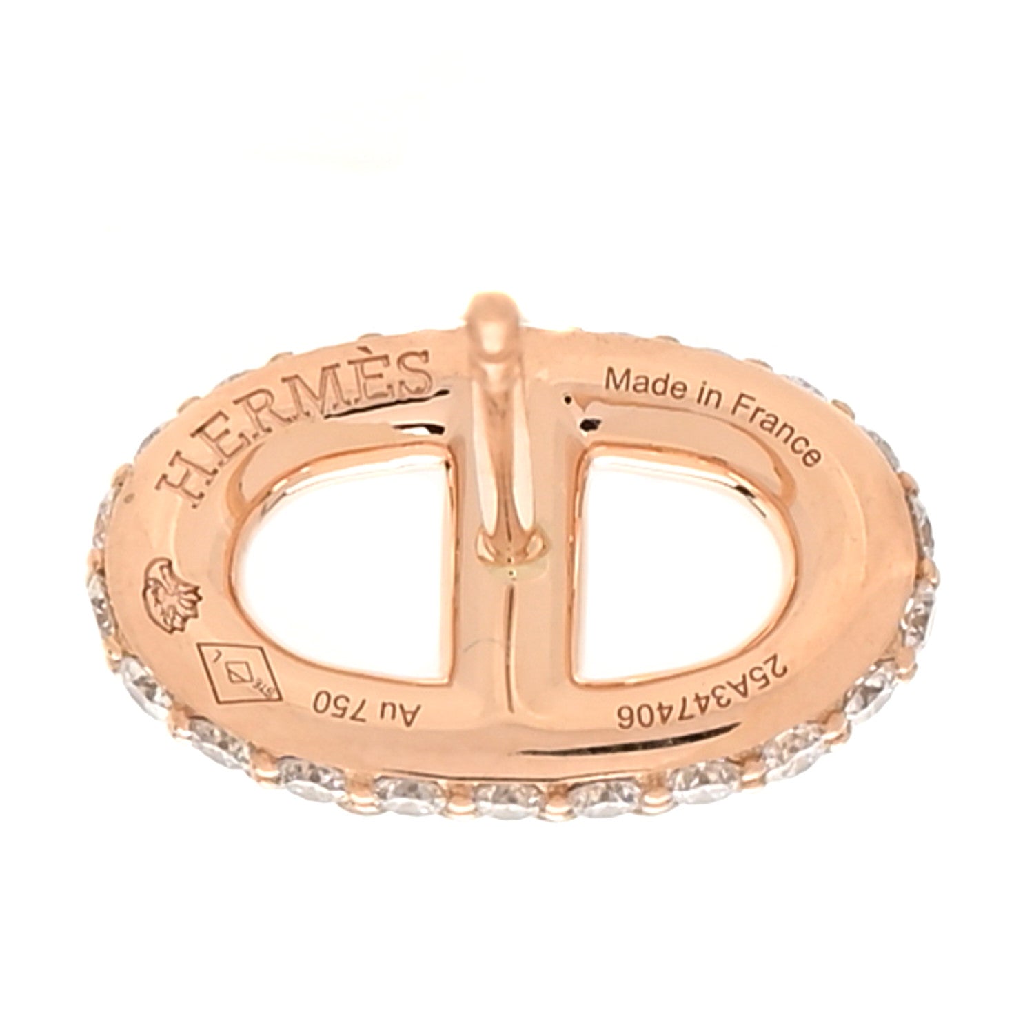 18K Rose Gold Diamond New Farandole Earrings — view 4