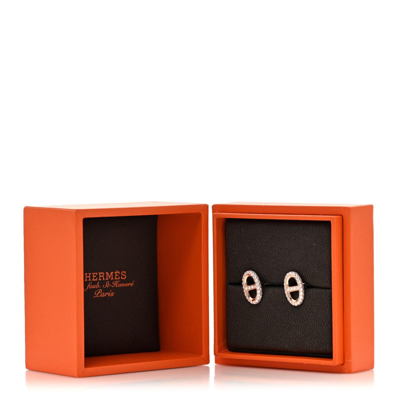 18K Rose Gold Diamond New Farandole Earrings — view 5