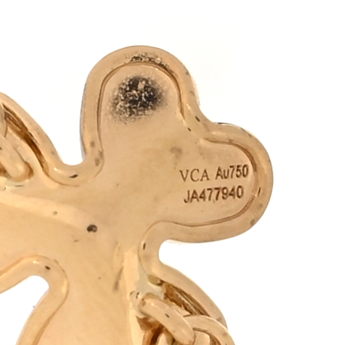 18K Yellow Gold Diamond Frivole 5 Flowers Bracelet — view 4