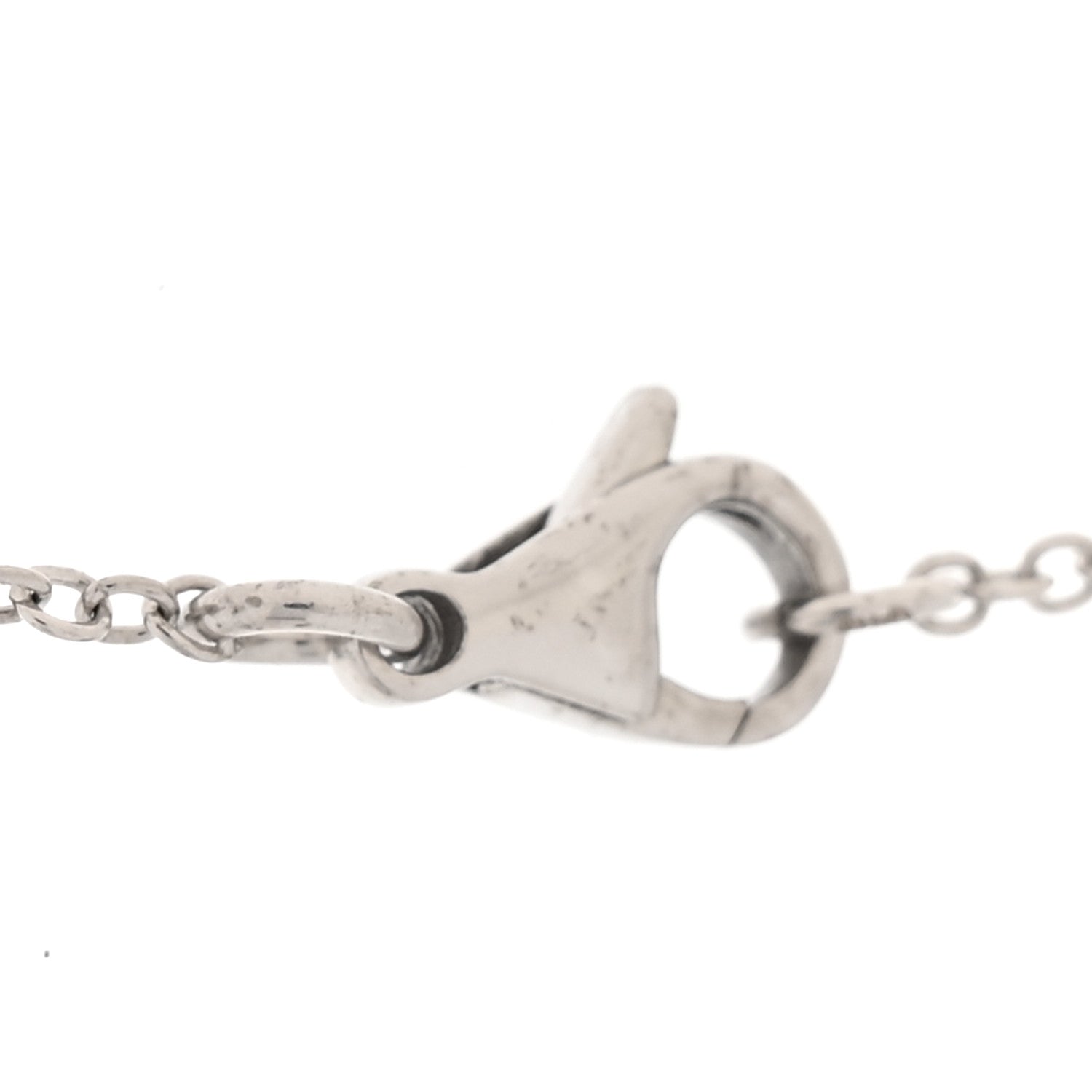 18K White Gold Diamond Comete Geode Pendant Necklace — view 4