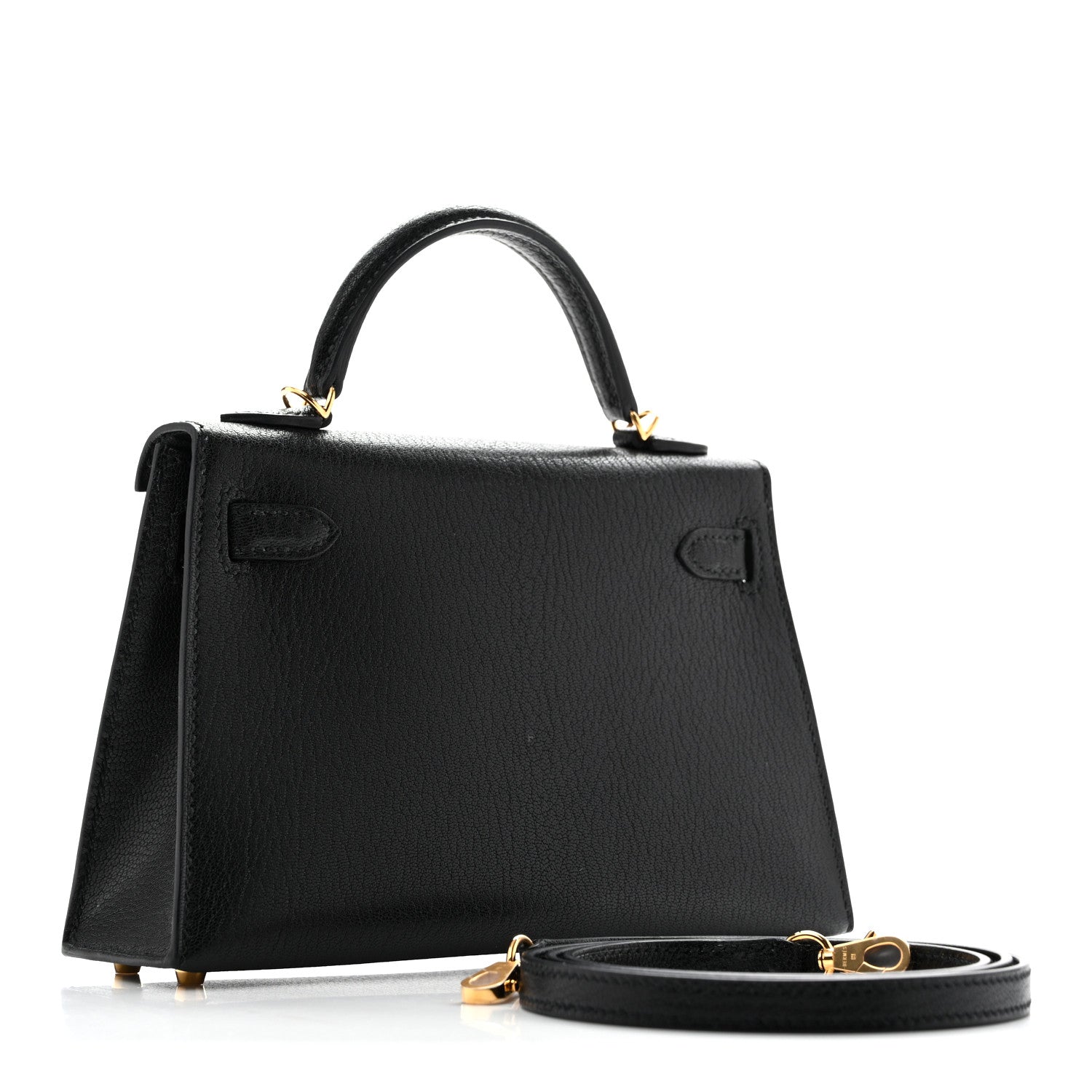 Chevre Mysore Mini Kelly Sellier 20 Black — view 3