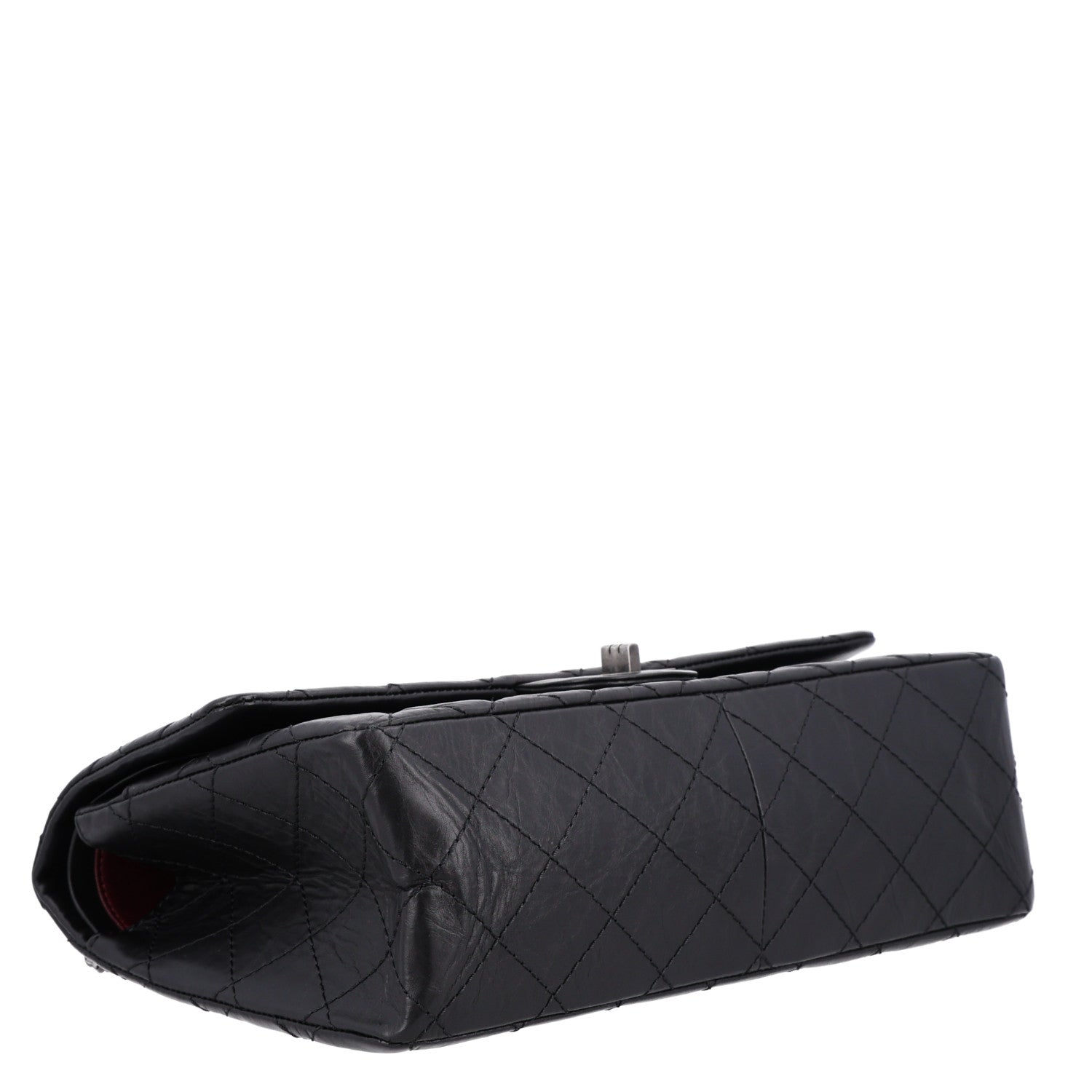 Aged Calfskin Quilted 2.55 Reissue 226 Flap Black — view 4