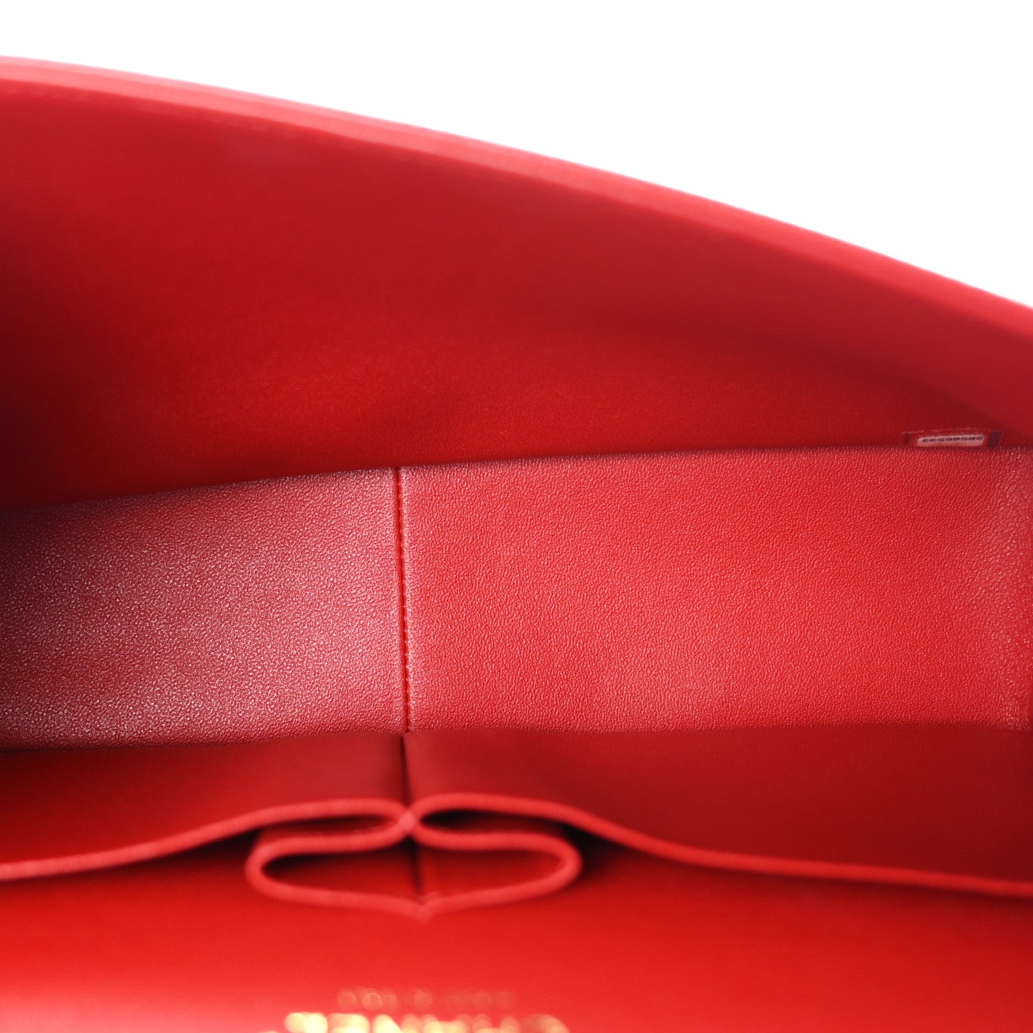 Caviar Quilted Jumbo Double Flap Red — view 5