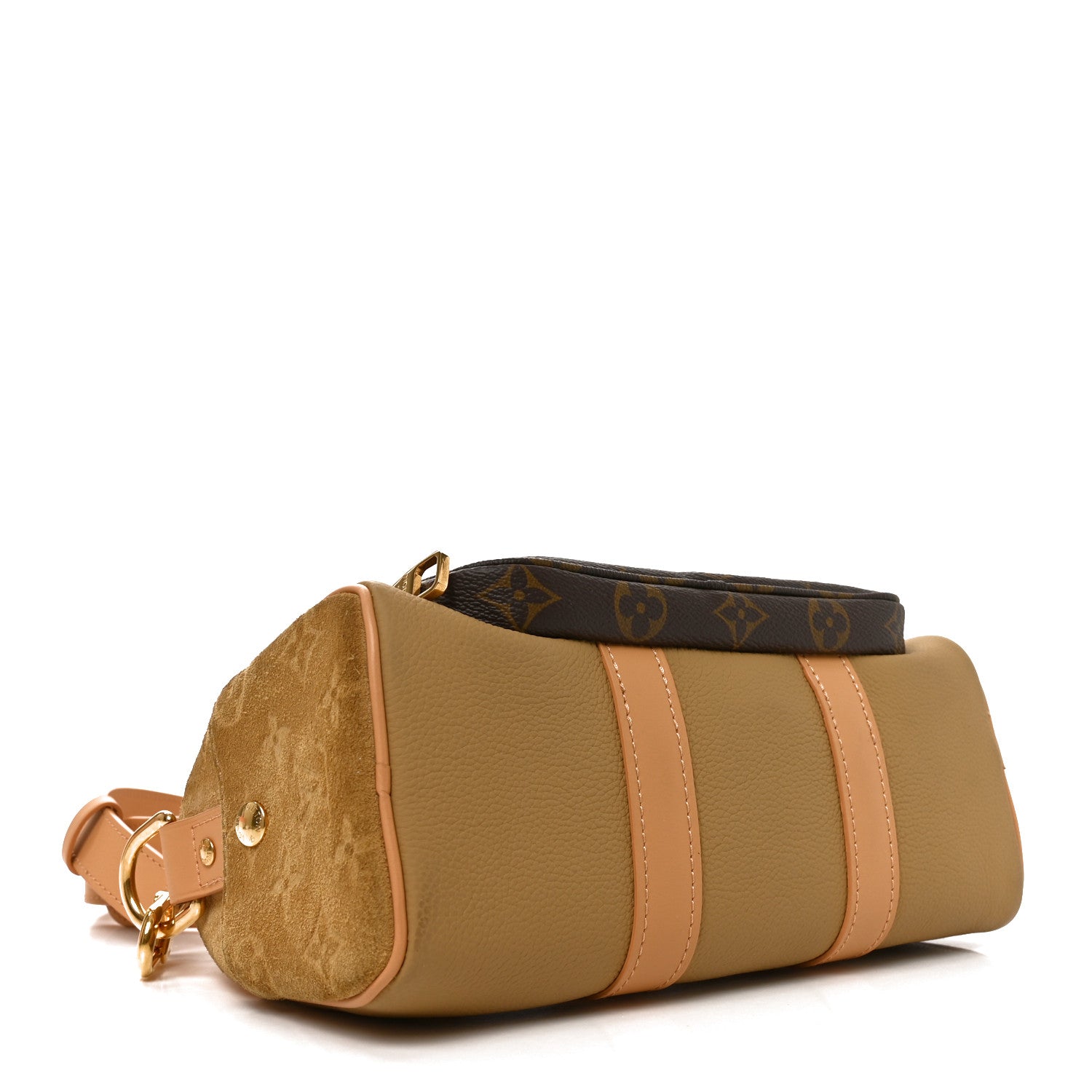 Taurillon Suede Monogram Cargo Keepall Bandouliere 25 — view 4