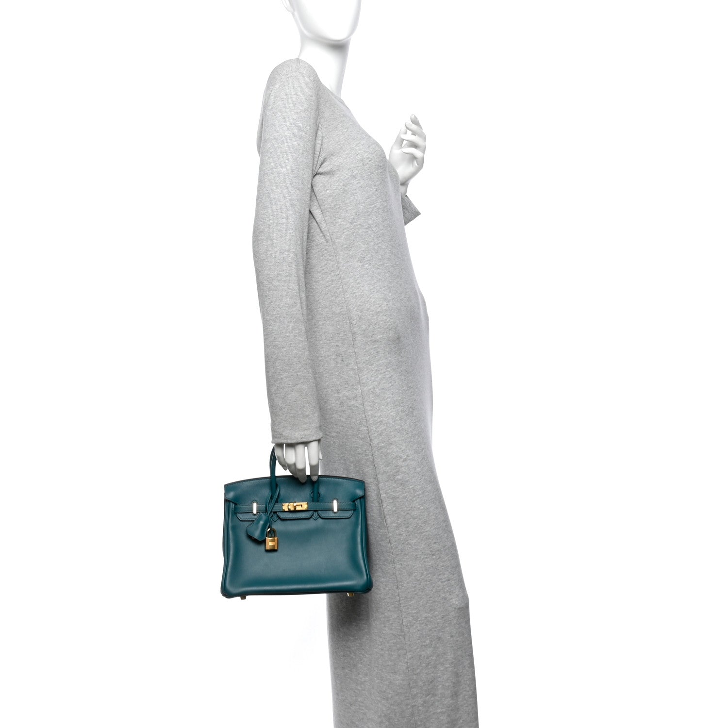 Veau Jonathan Birkin 25 Vert Bosphore — view 2