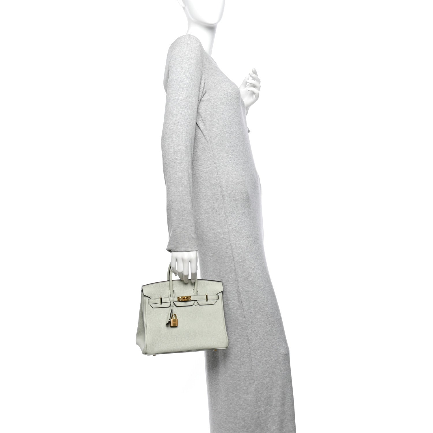 Togo Birkin 25 Gris Neve — view 2