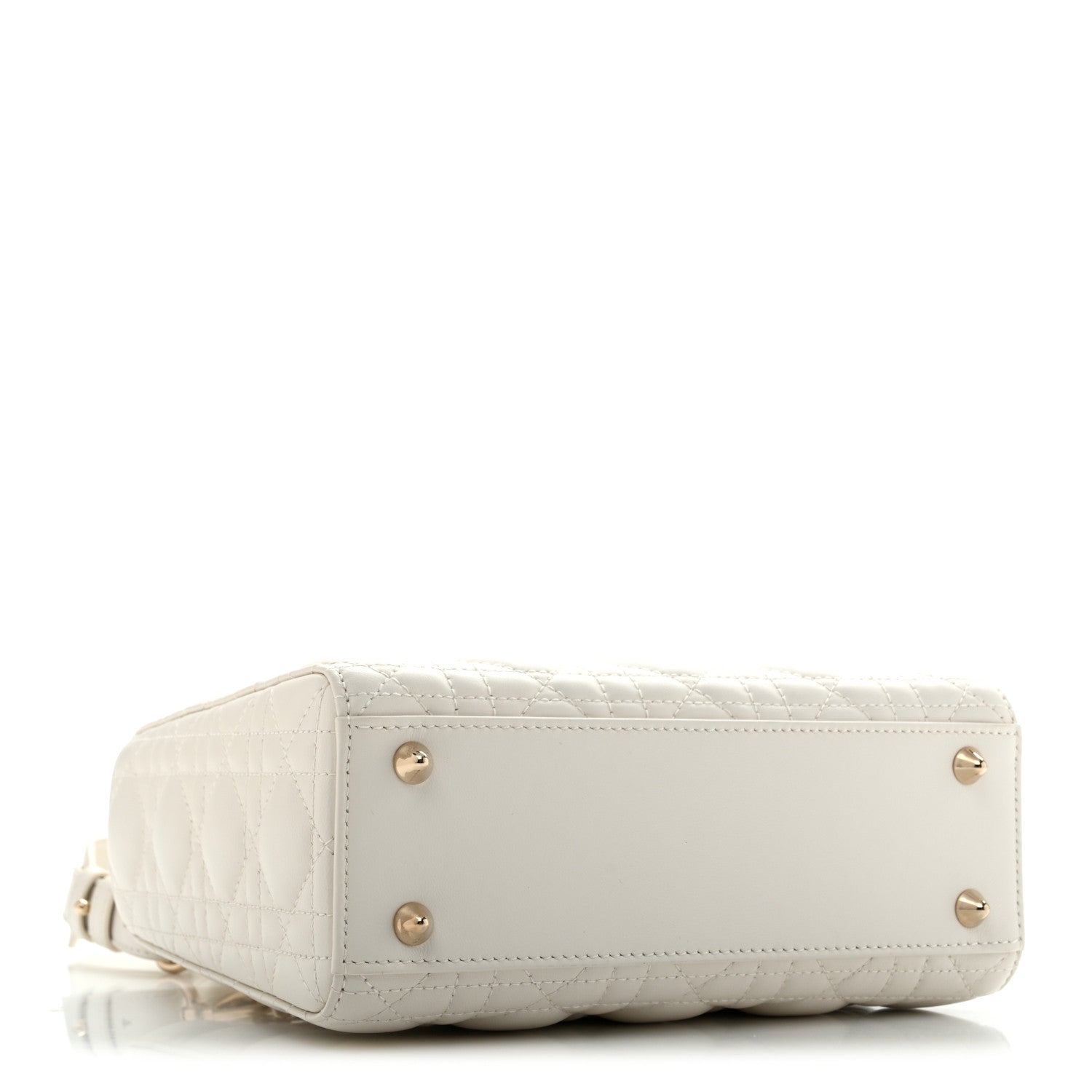 Lambskin Cannage Small My ABCDior Lady Dior White — view 4