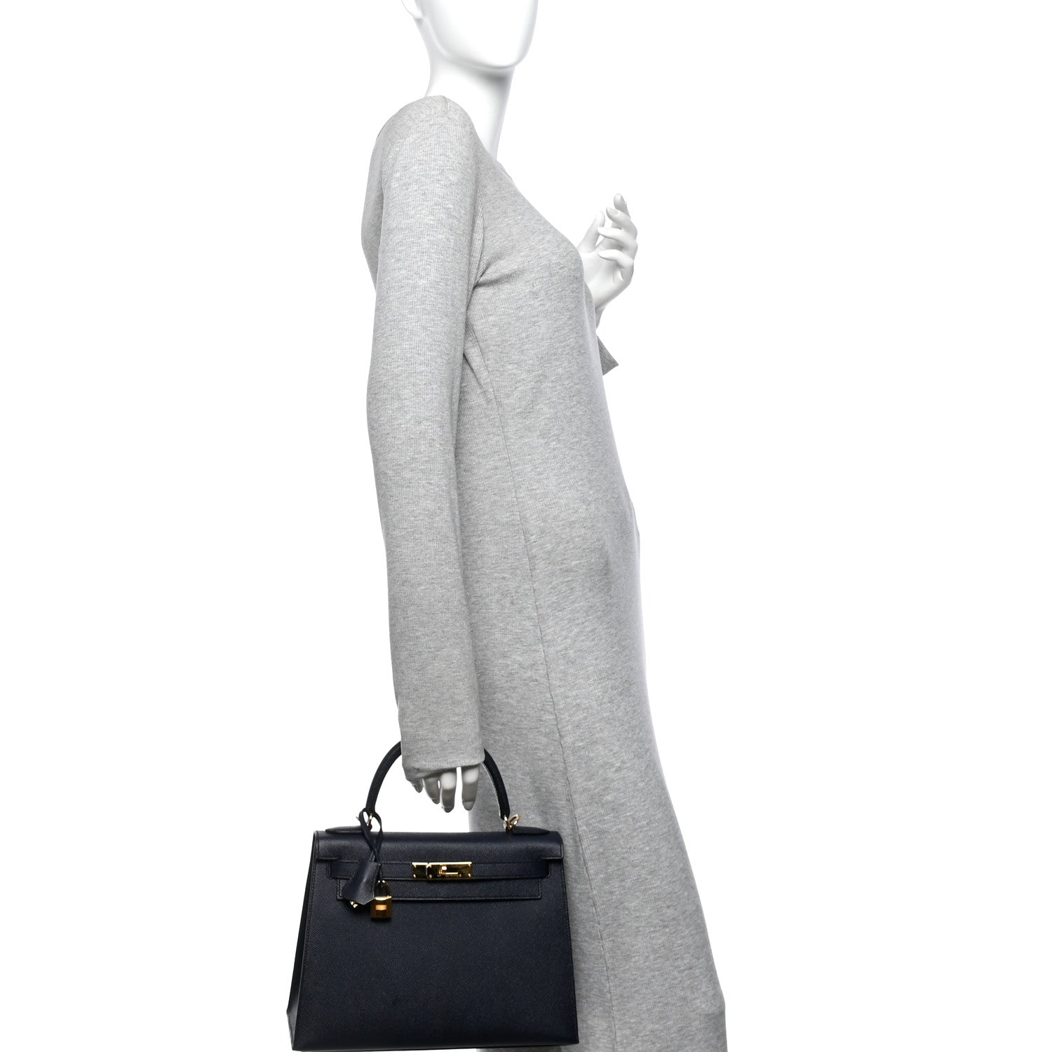 Epsom Kelly Sellier 28 Bleu Indigo — view 2