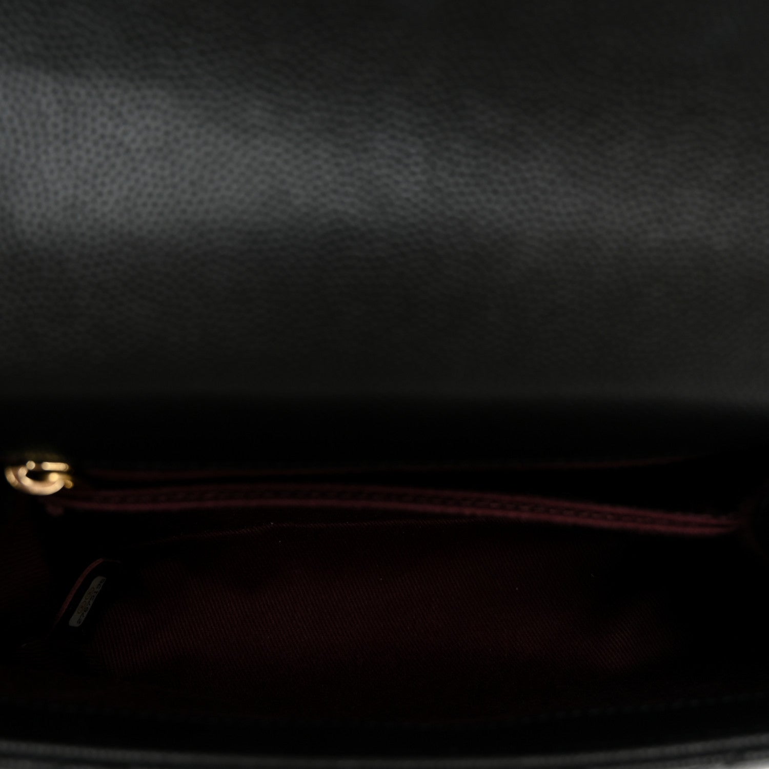 Caviar Quilted Mini Coco Handle Flap Black — view 5