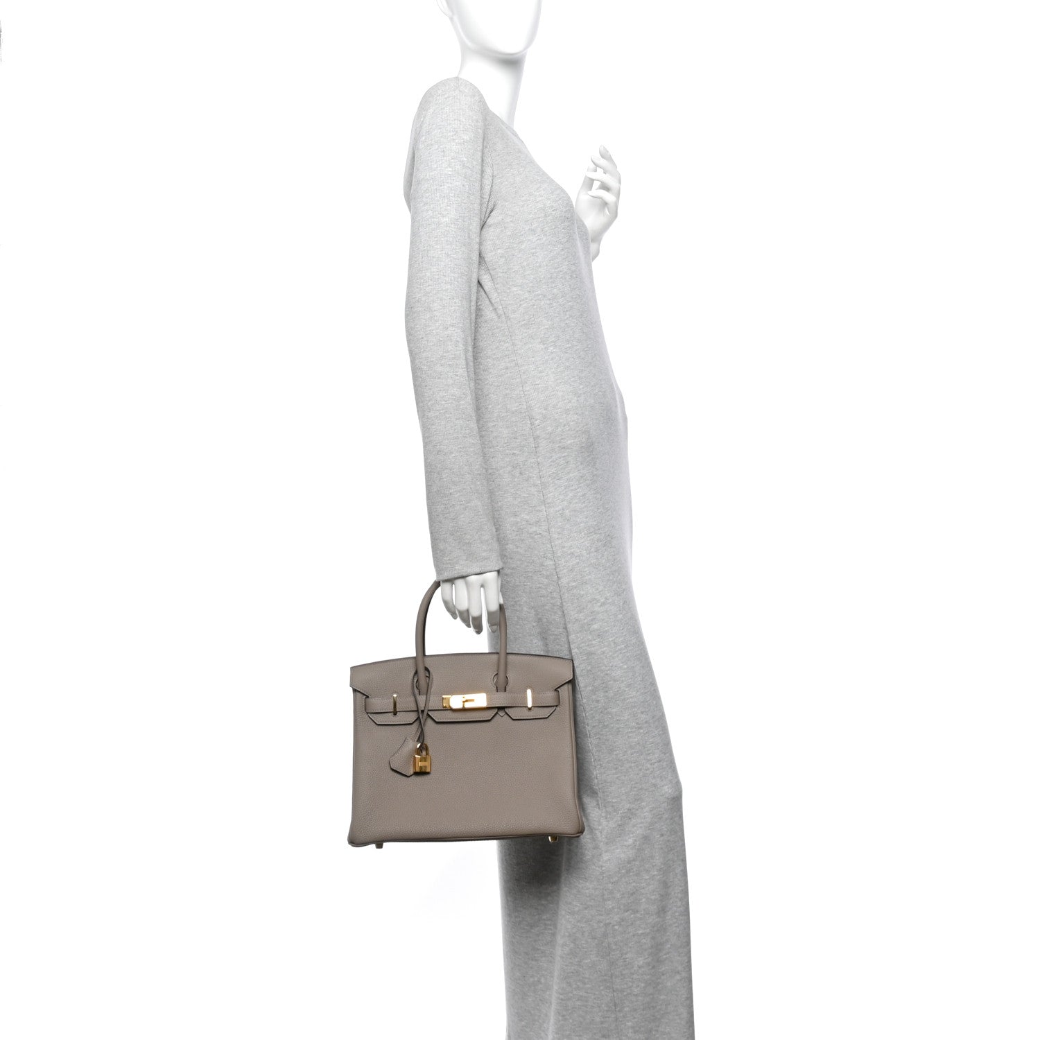 Togo Birkin 30 Gris Asphalte — view 2