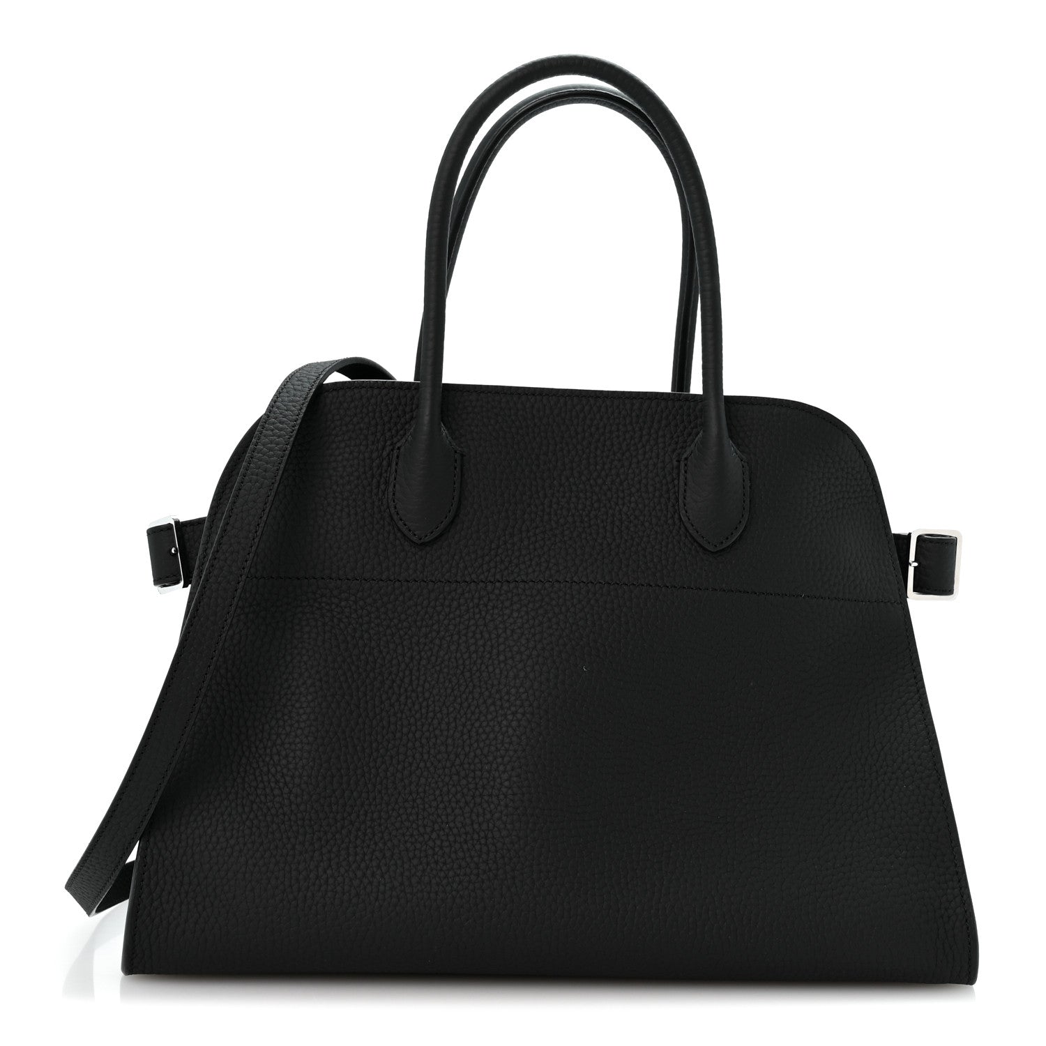 Matte Grained Calfskin Soft Margaux 12 Black