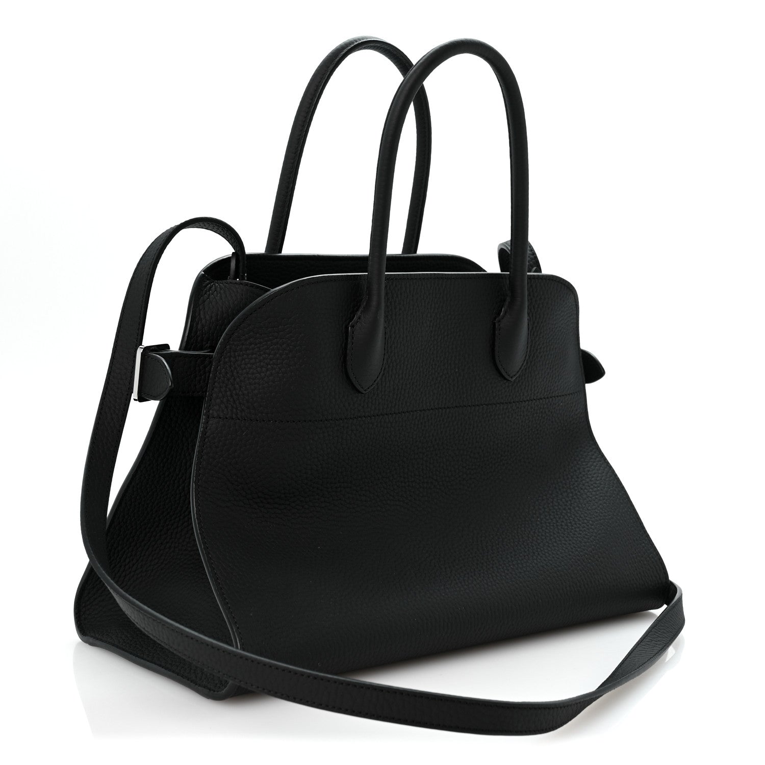 Matte Grained Calfskin Soft Margaux 12 Black — view 3