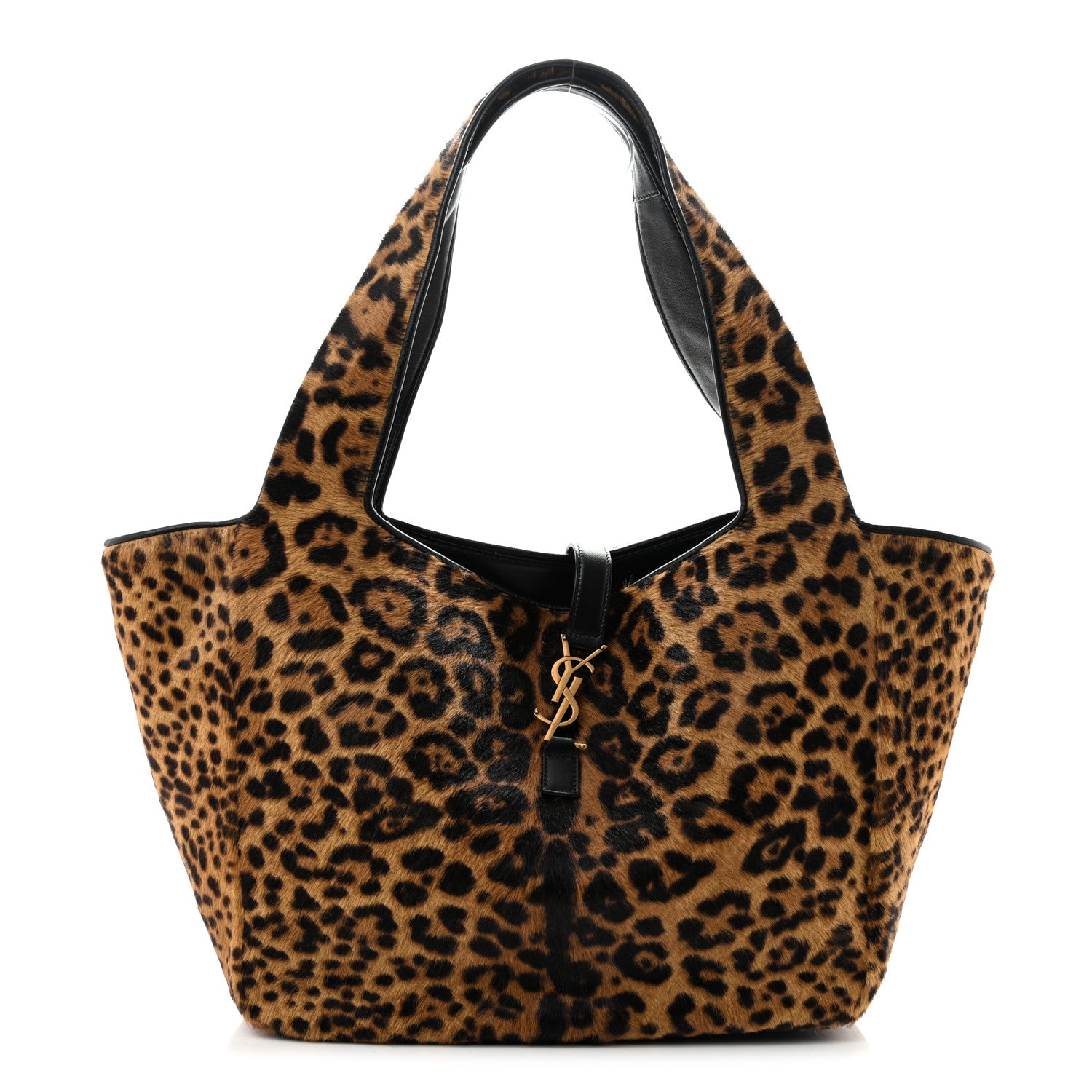 Pony Hair Nappa Leopard Print Le 5 A 7 Bea Tote Earth Black