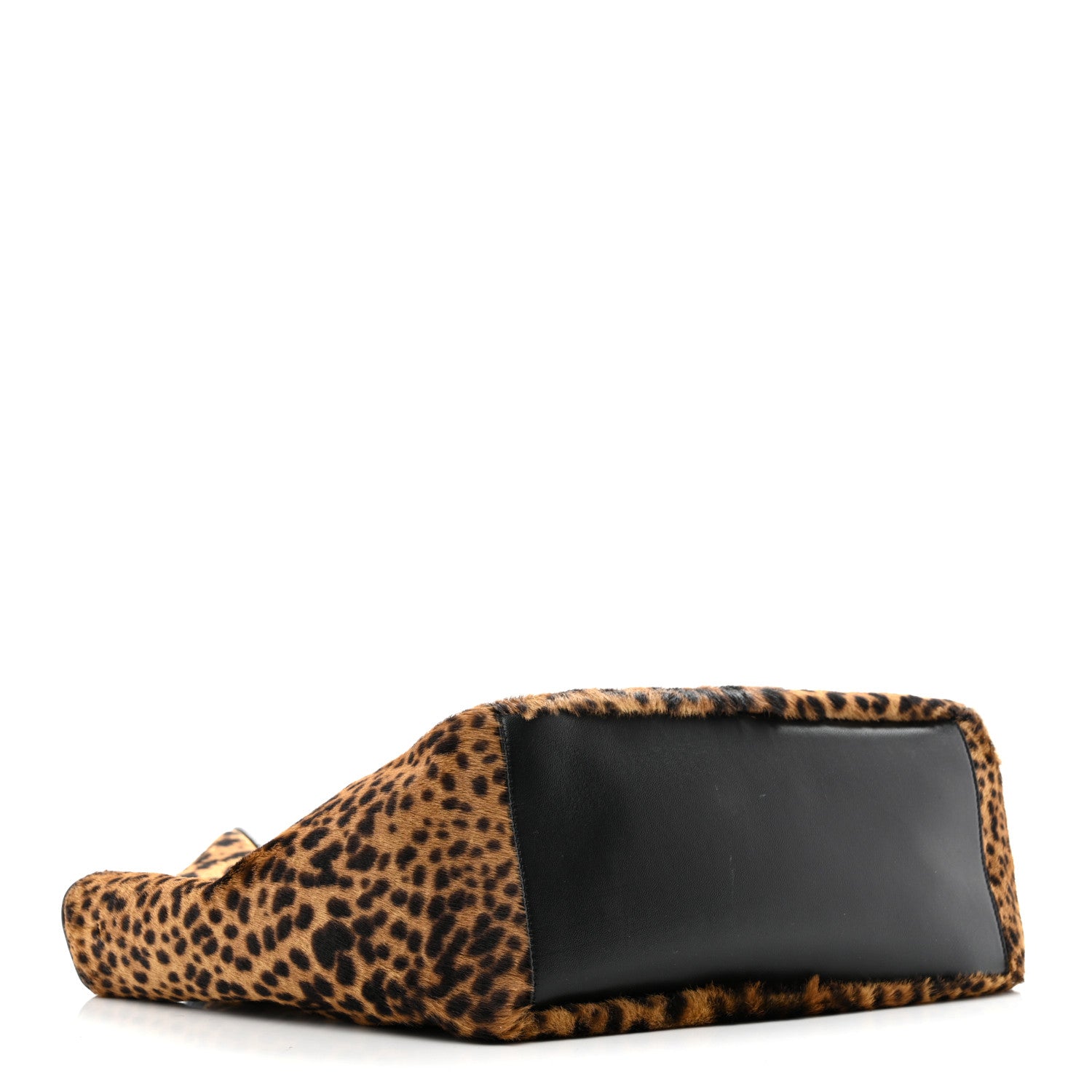 Pony Hair Nappa Leopard Print Le 5 A 7 Bea Tote Earth Black — view 4