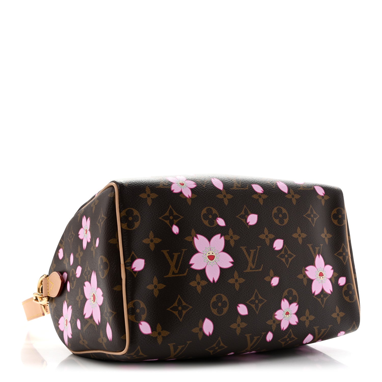 LV X TM Monogram Cherry Blossom Speedy Bandouliere 25 Sakura Brown — view 4