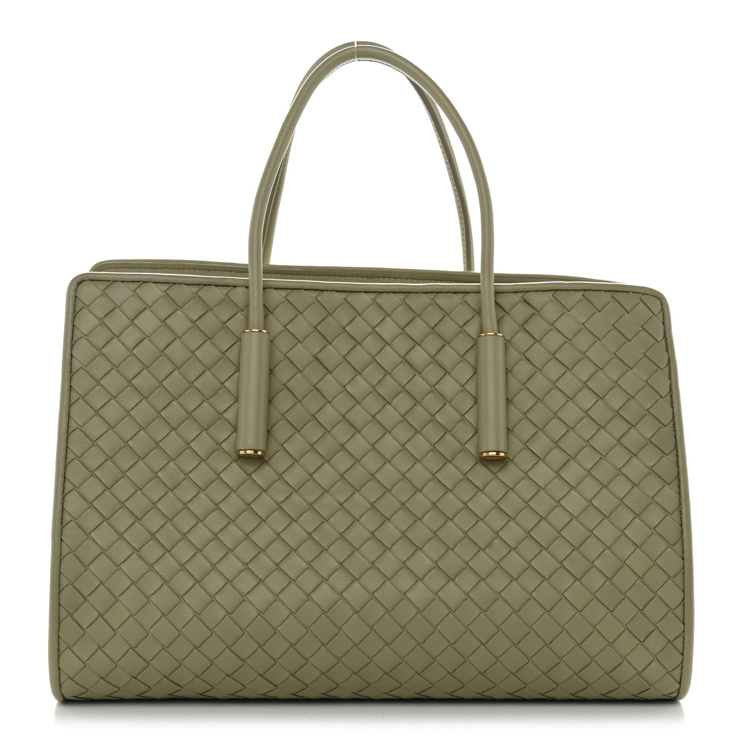 Nappa Intrecciato Small Barbara Tote Travertine