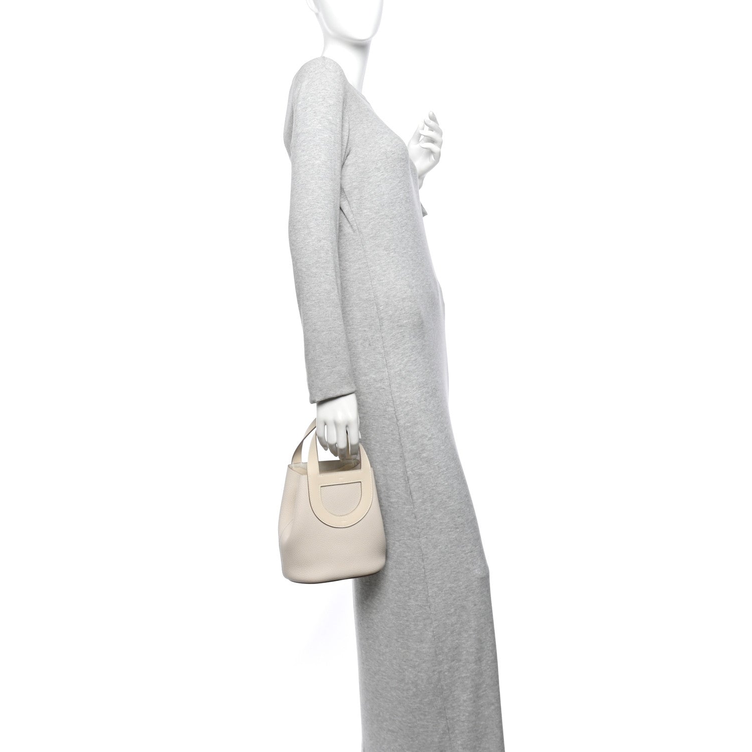 Taurillon Clemence Swift In-The-Loop 18 Bag Craie — view 2