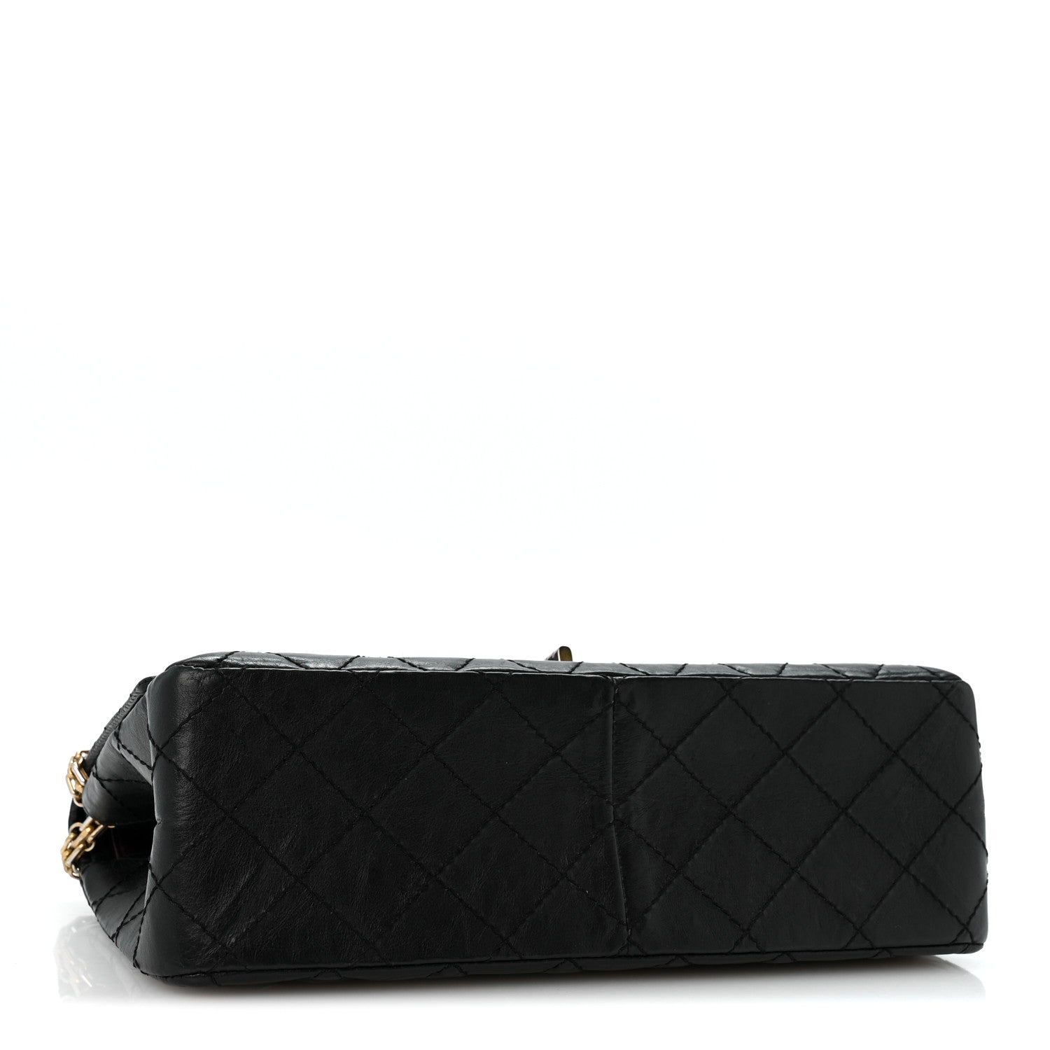 Aged Calfskin Quilted 2.55 Reissue 226 Flap Black — view 4