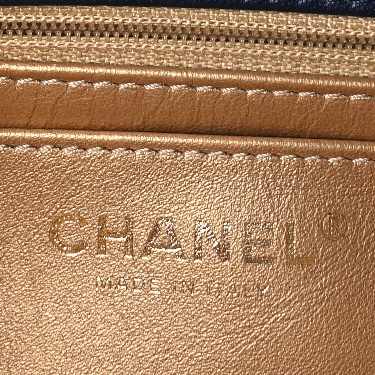 Lambskin Quilted Mini Rectangular Pearl Crush Flap Navy — view 5