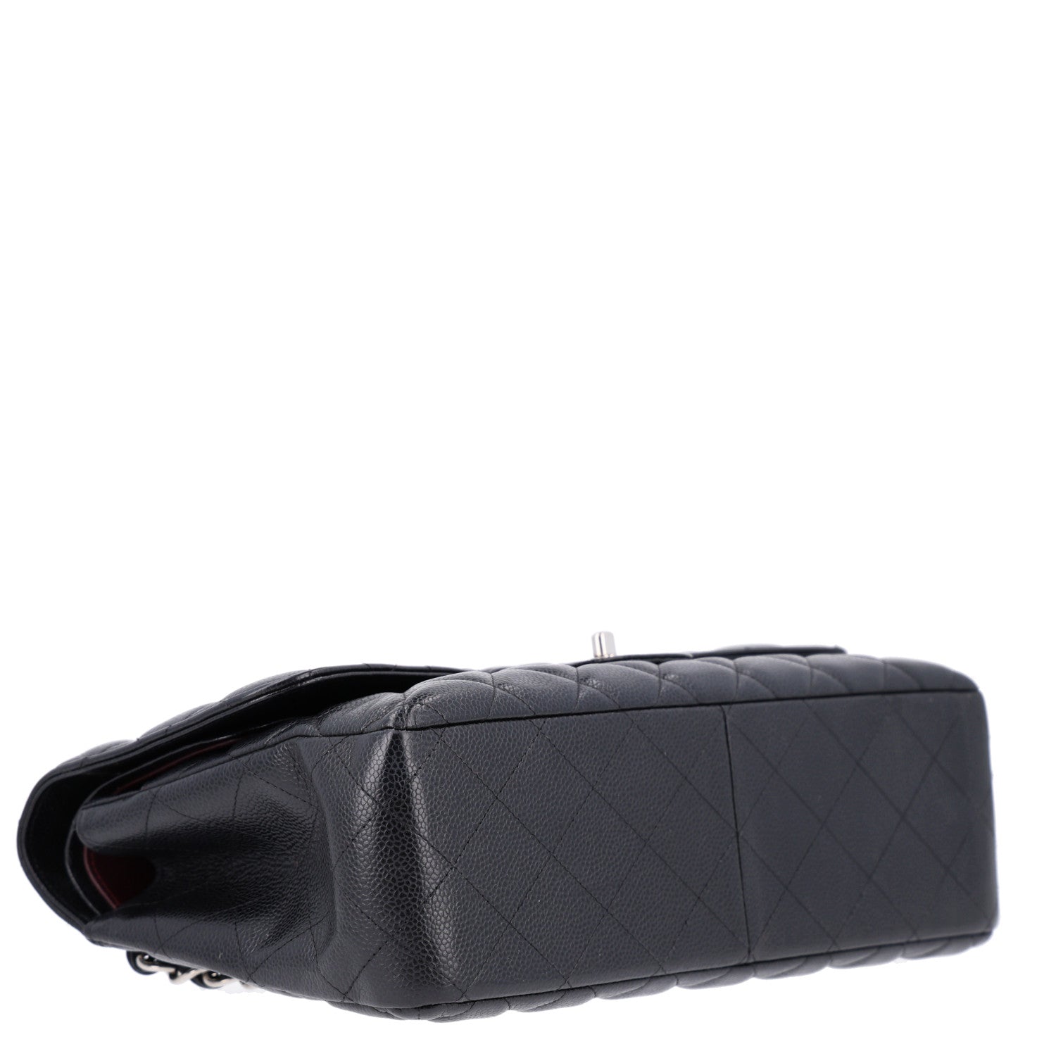 Caviar Quilted Jumbo Double Flap Black — view 4