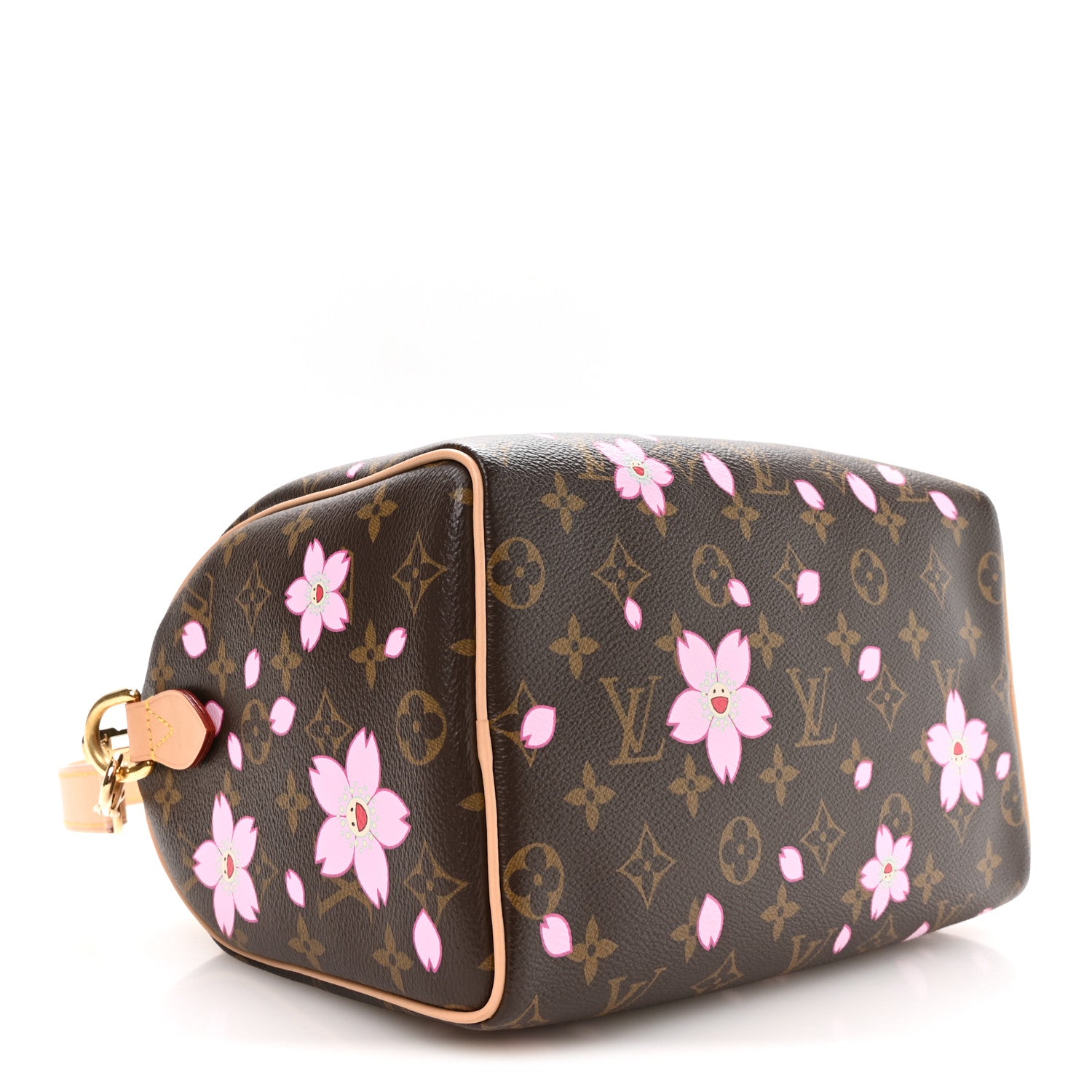 LV X TM Monogram Cherry Blossom Speedy Bandouliere 25 Sakura Brown — view 4