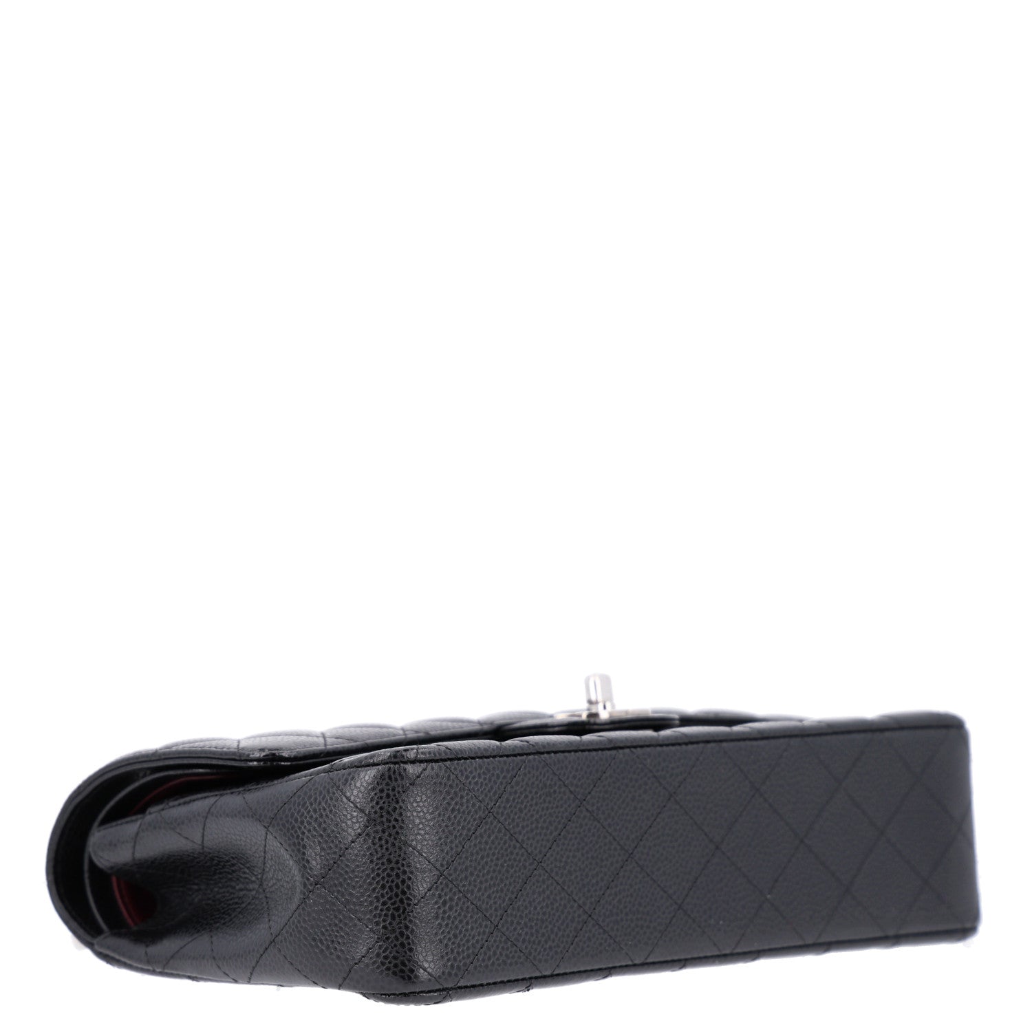 Caviar Quilted Medium Double Flap Black — view 4