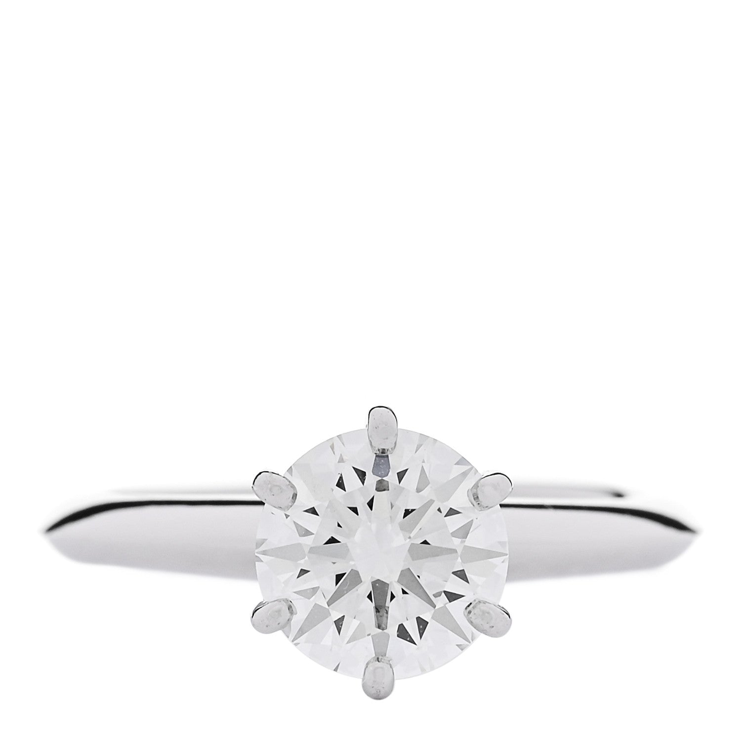 Platinum Diamond 1.30ct Solitaire Engagement Ring 49 5