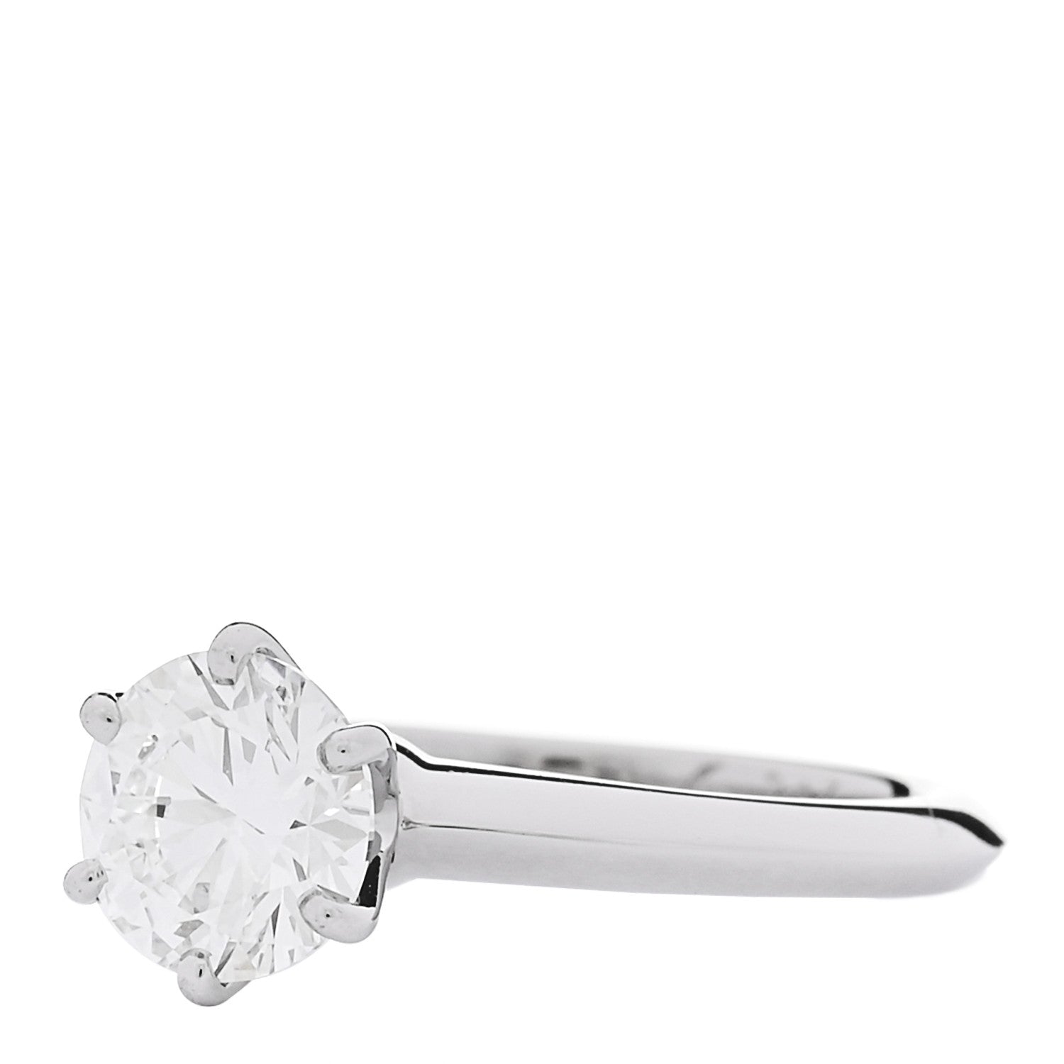 Platinum Diamond 1.30ct Solitaire Engagement Ring 49 5 — view 3