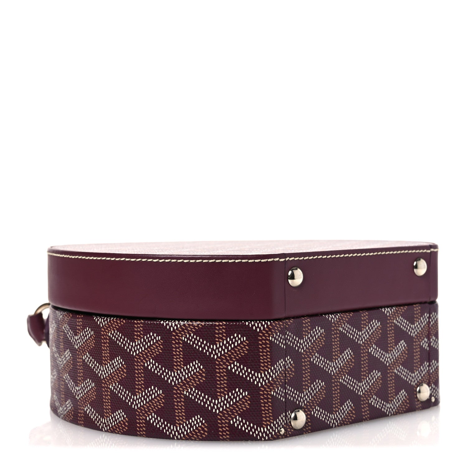 Goyardine Alto Hatbox Burgundy — view 4