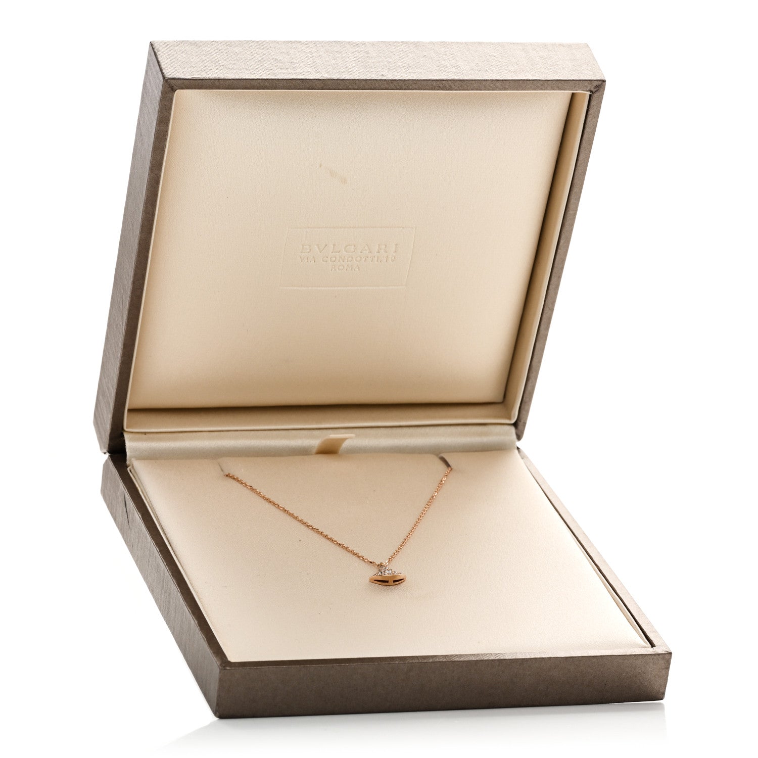 18K Rose Gold Diamond Divas' Dream Mini Pave Pendant Necklace — view 5
