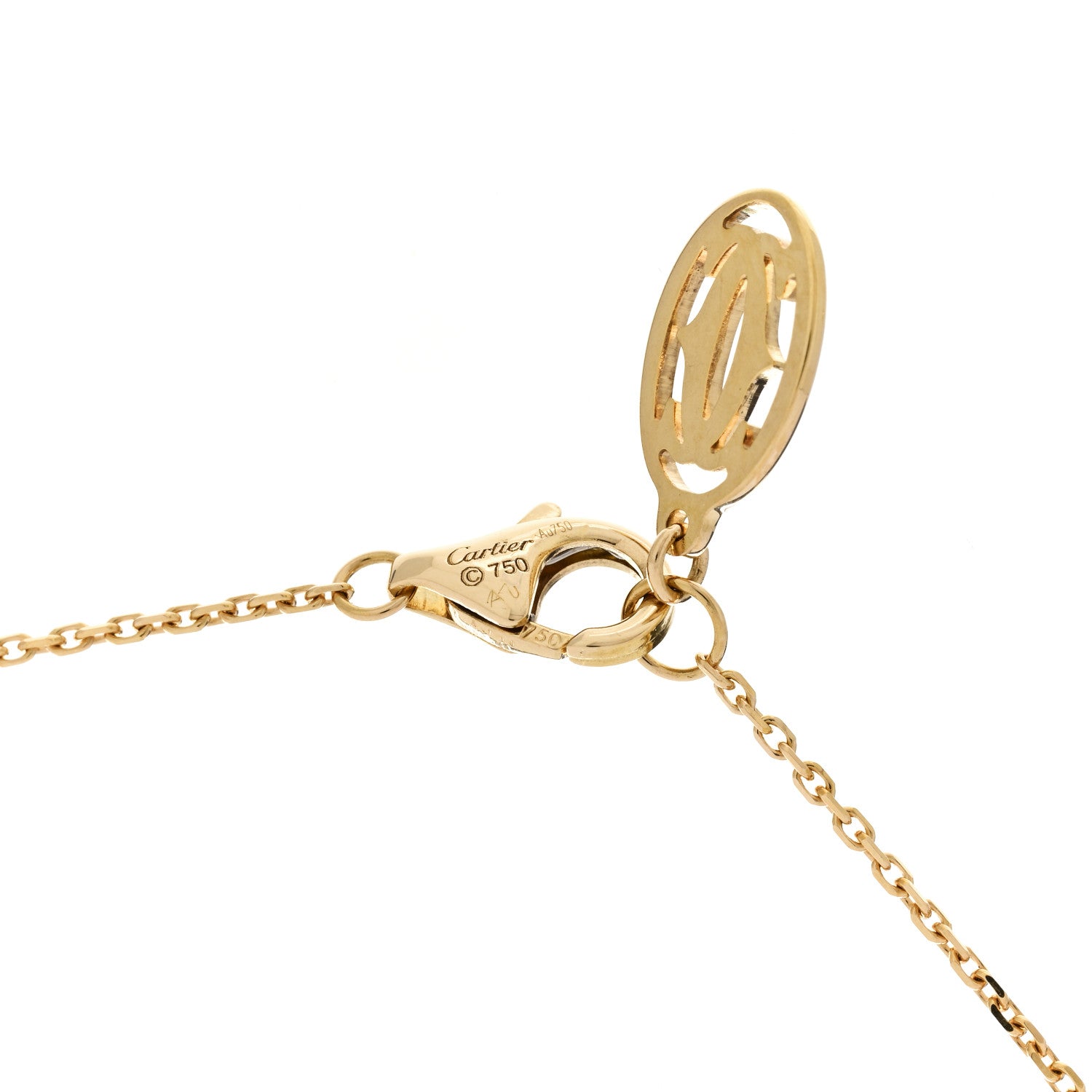 18K Pink Gold 6 Diamond D'Amour Station Necklace — view 4