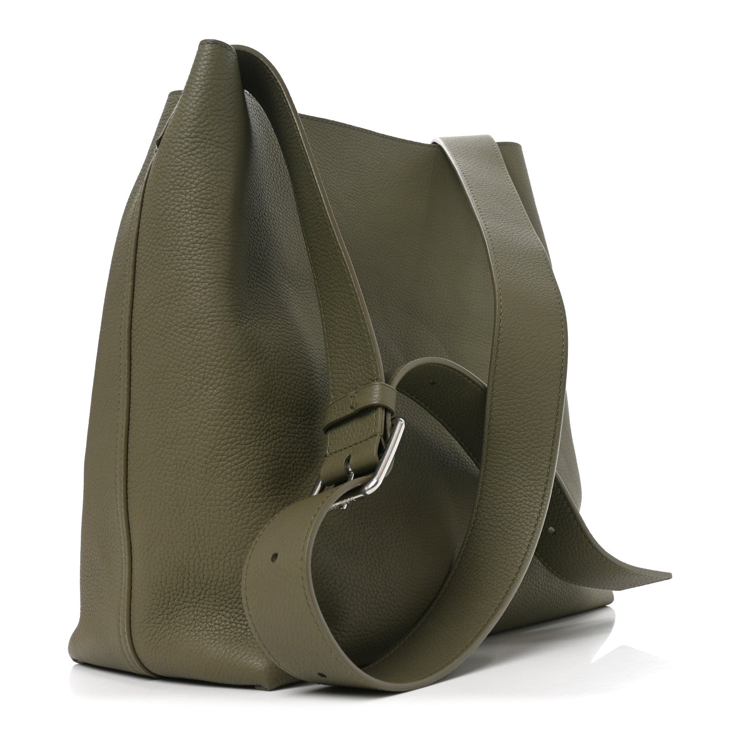 LV Touch Calfskin Reversible Verso Hobo H38 Khaki Green — view 4