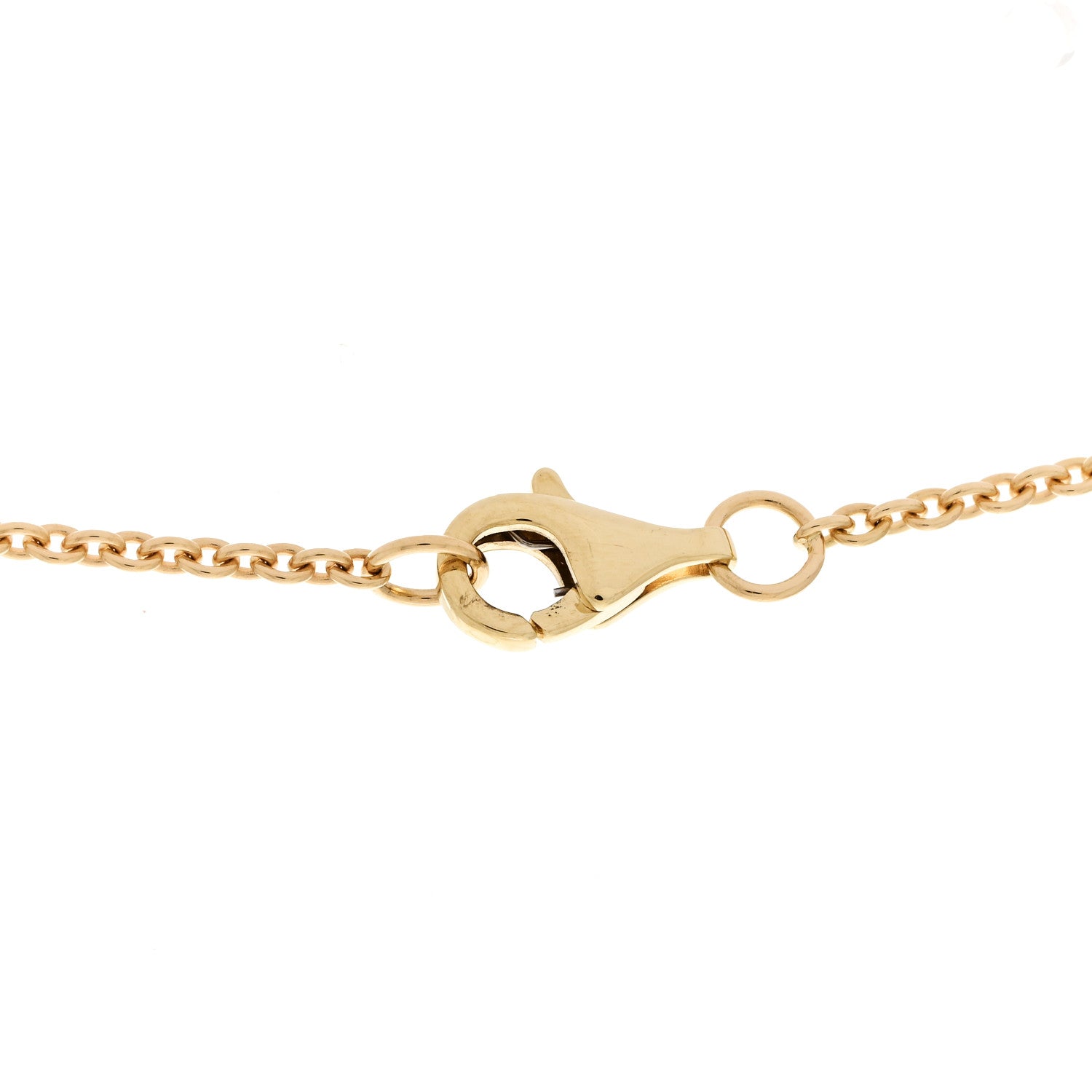18K Yellow Gold Diamond Bouton de Camelia Pendant Necklace — view 4