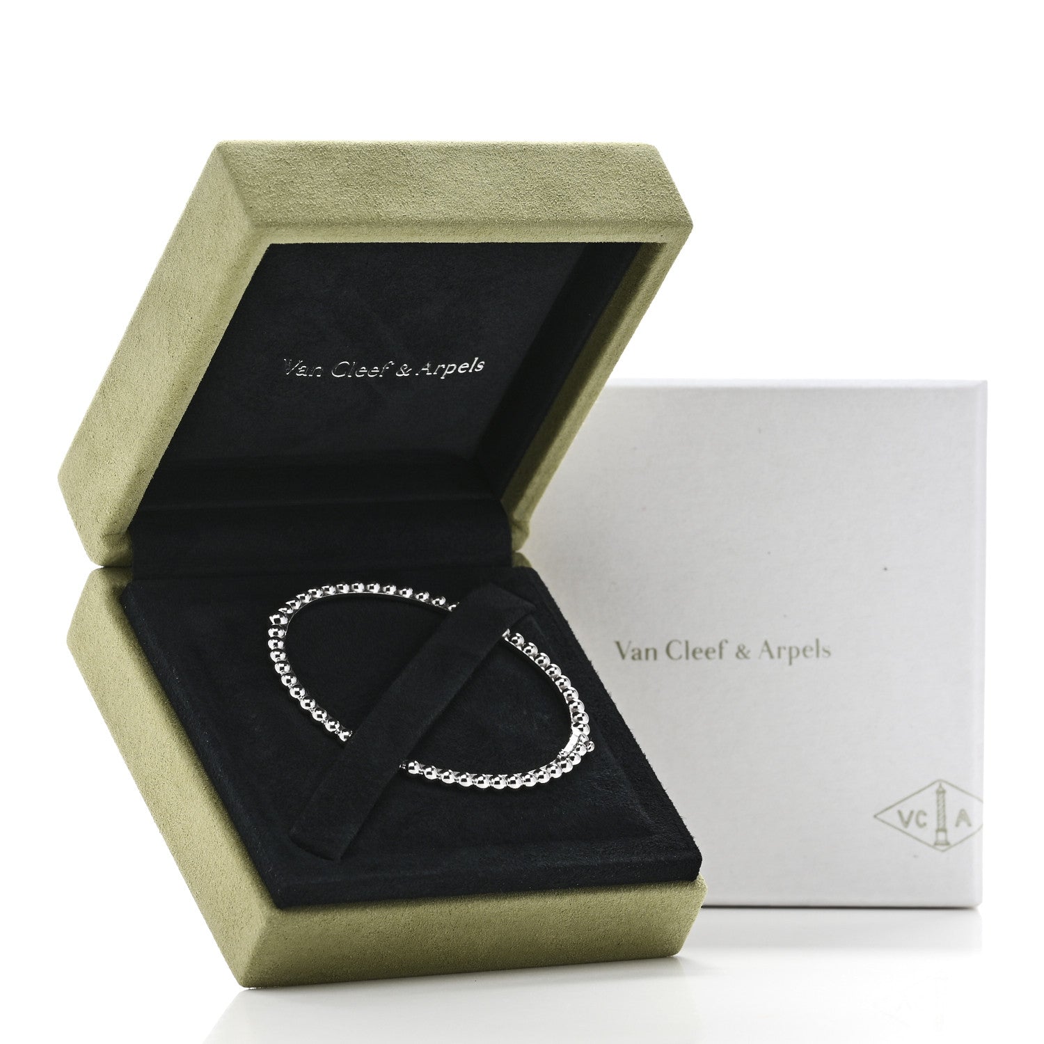 18K White Gold Perlee Pearls of Gold Bracelet S — view 5
