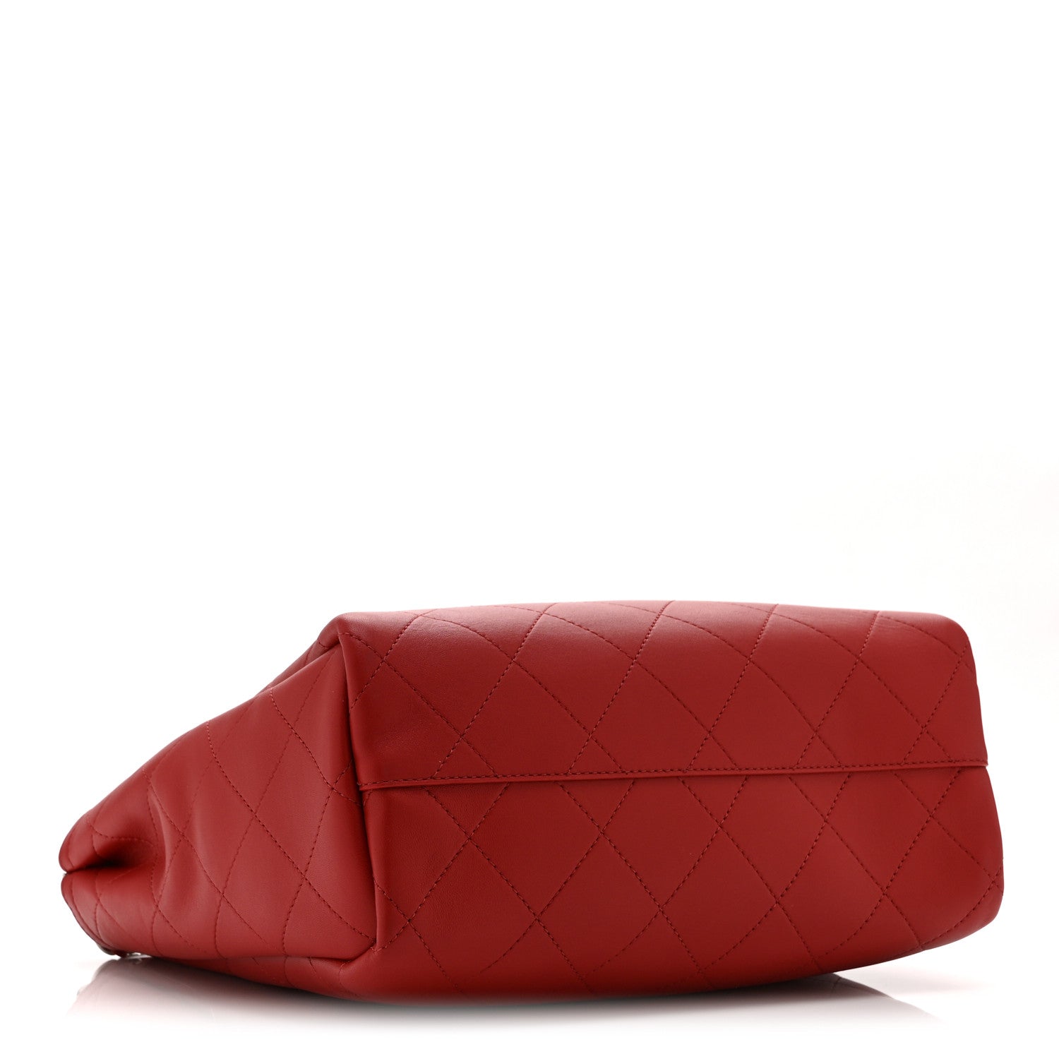 Bullskin Stitched Medium Shopping Bag Red — view 4