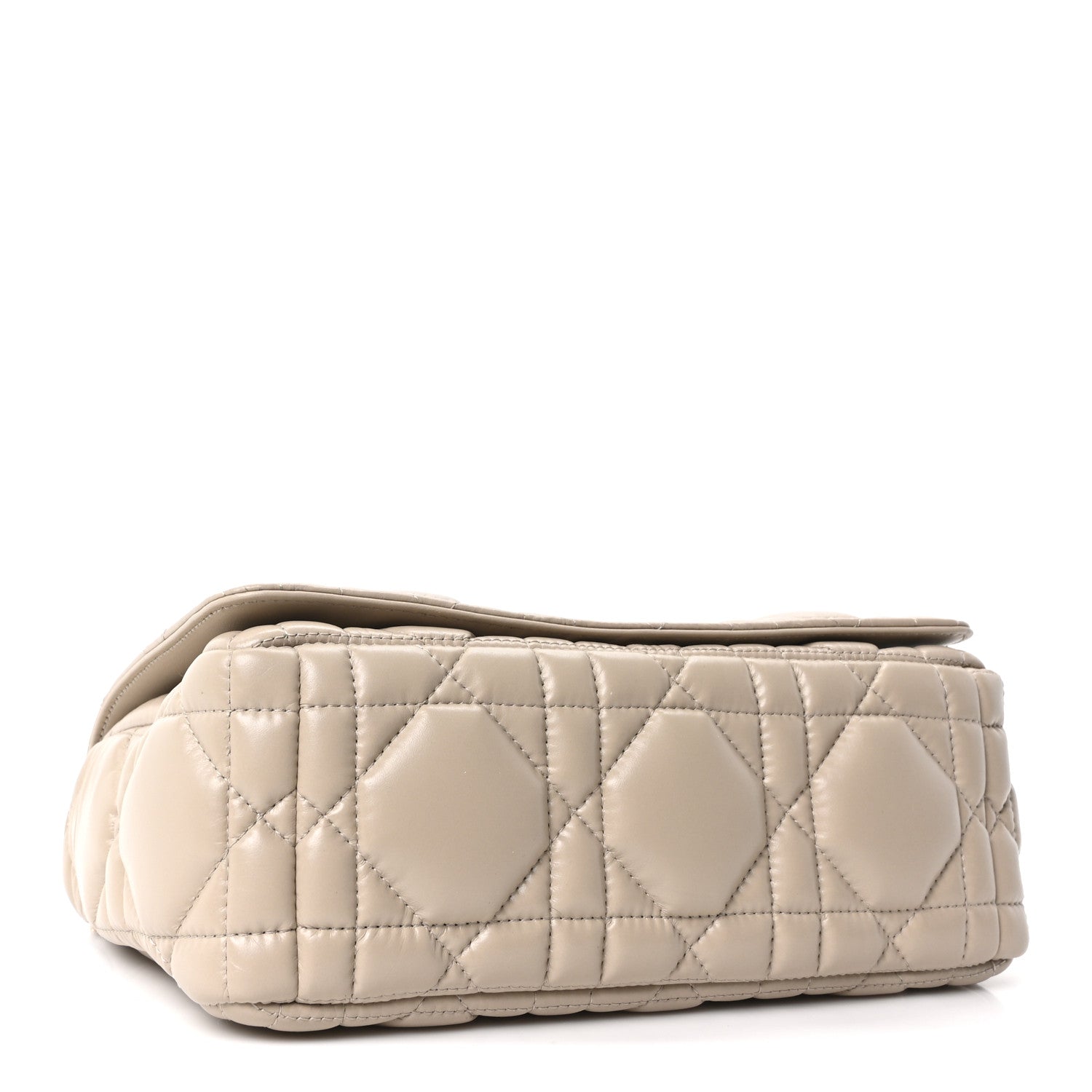 Calfskin Macrocannage Medium Caro Bag Sand — view 4