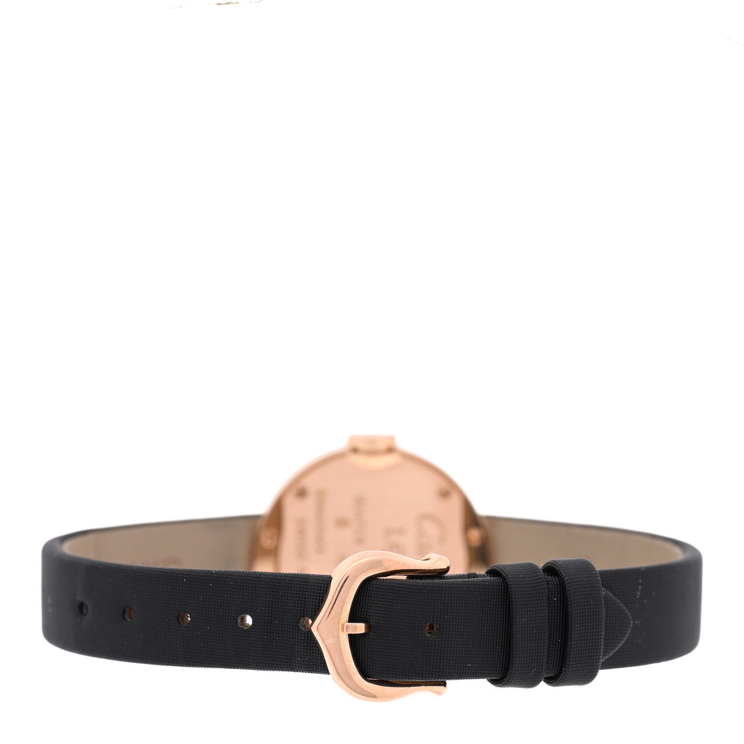 18K Pink Gold Satin Diamond 23mm LOVE Quartz Watch Black — view 3
