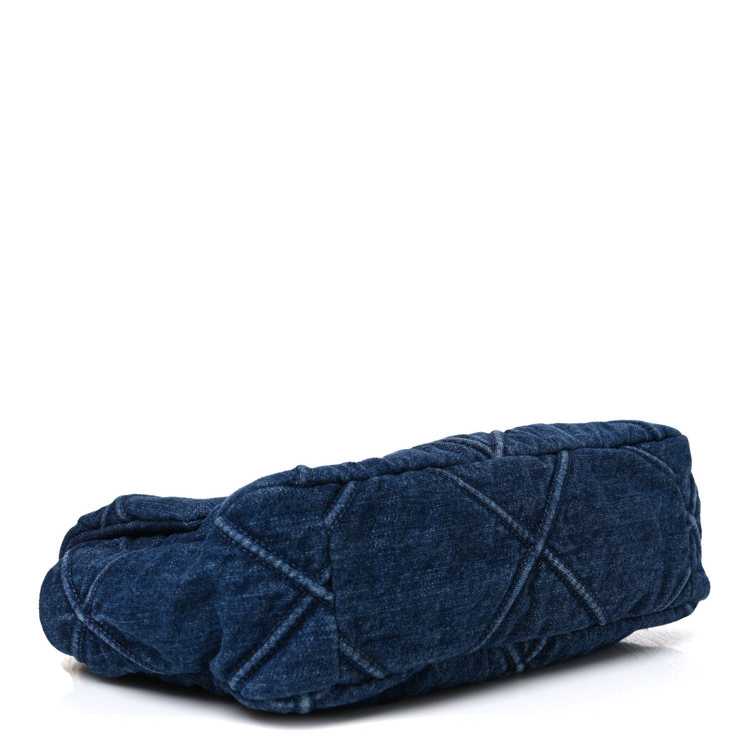 Denim Quilted Medium Chanel 19 Flap Blue — view 4