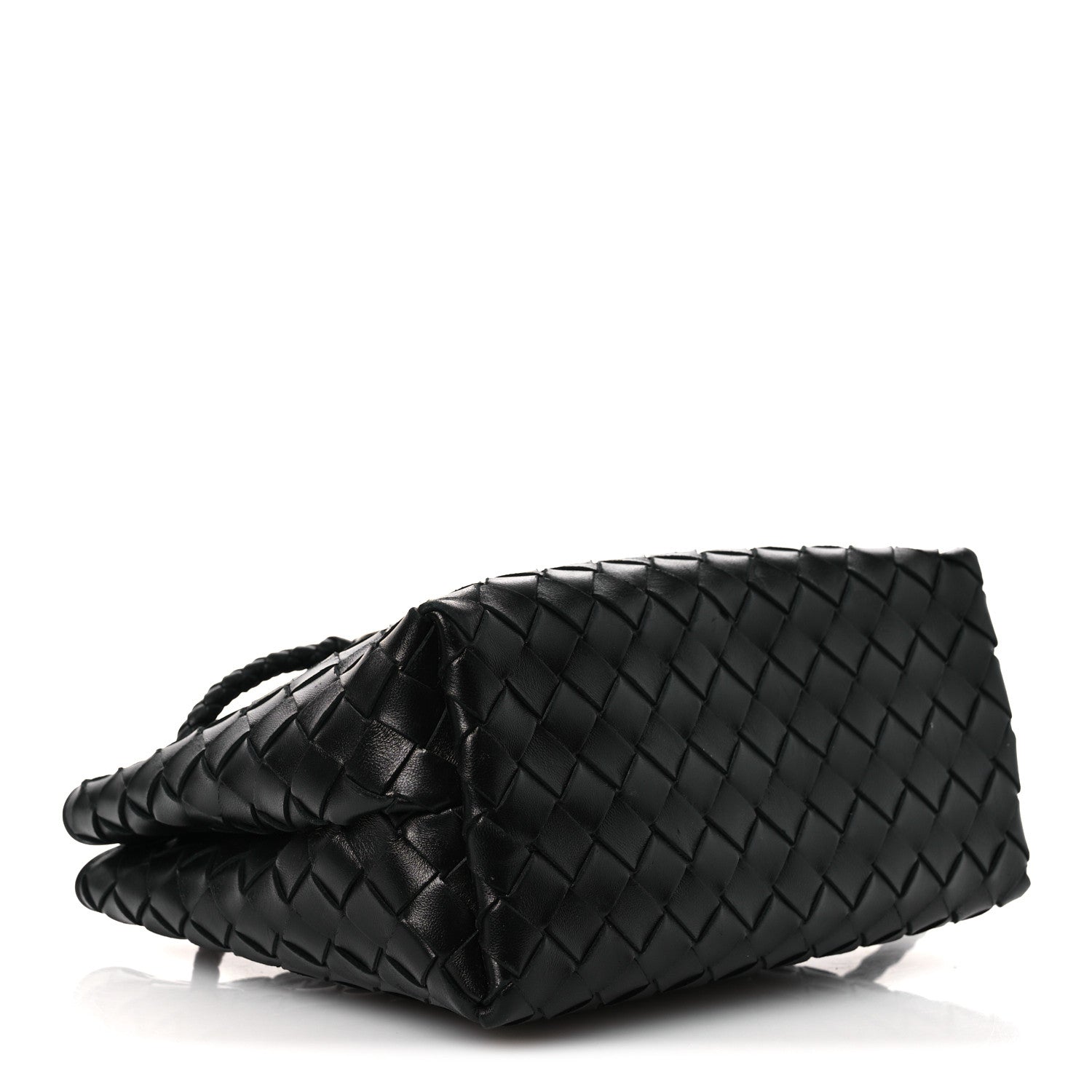 Nappa Intrecciato Mini Andiamo Shoulder Bag Black Black — view 4