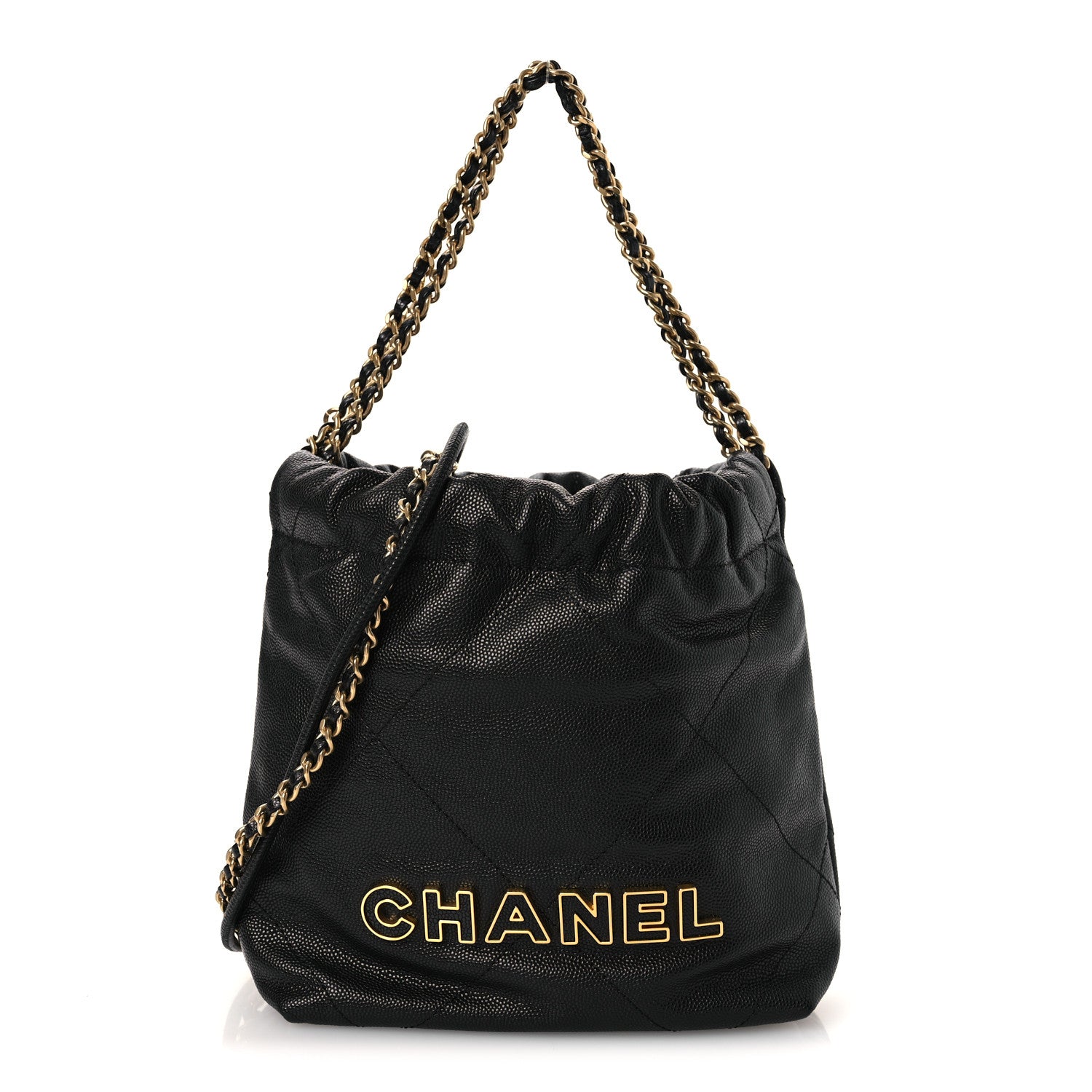 Shiny Caviar Quilted Mini Chanel 22 Black — view 1